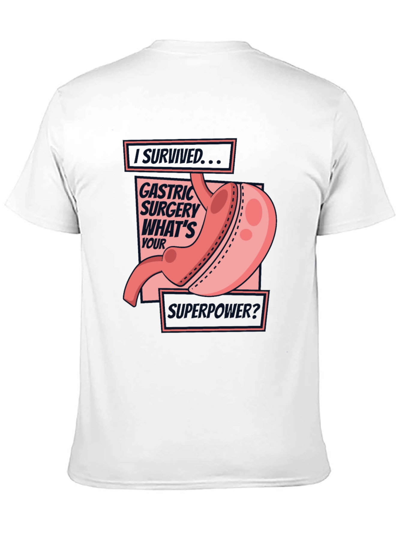 Black Gastric Surgery Survivor Tee - What's Your Superpower? view 11