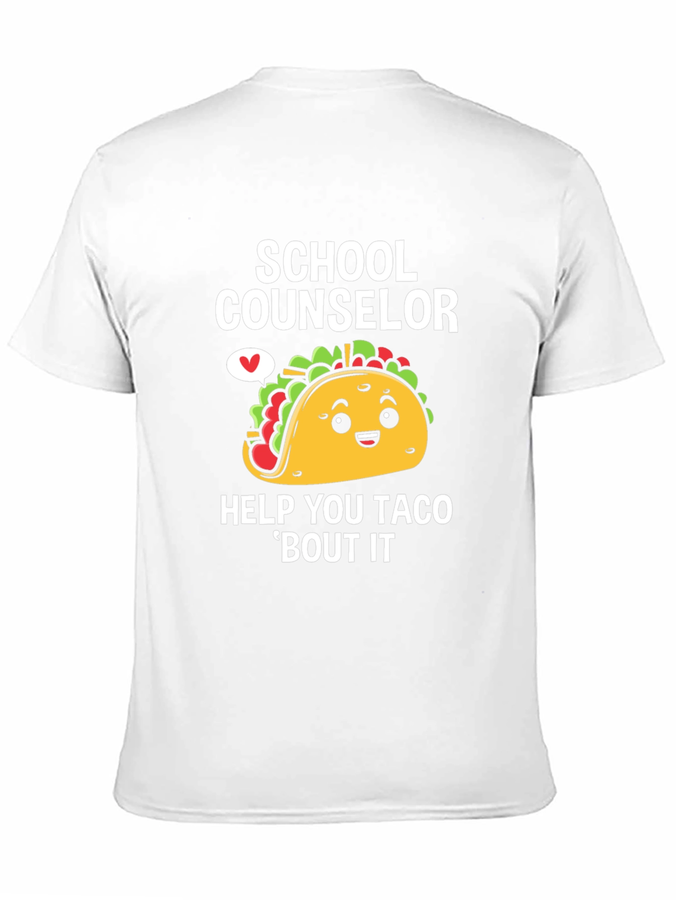 Black School Counselor Taco 'Bout It T-Shirt view 11