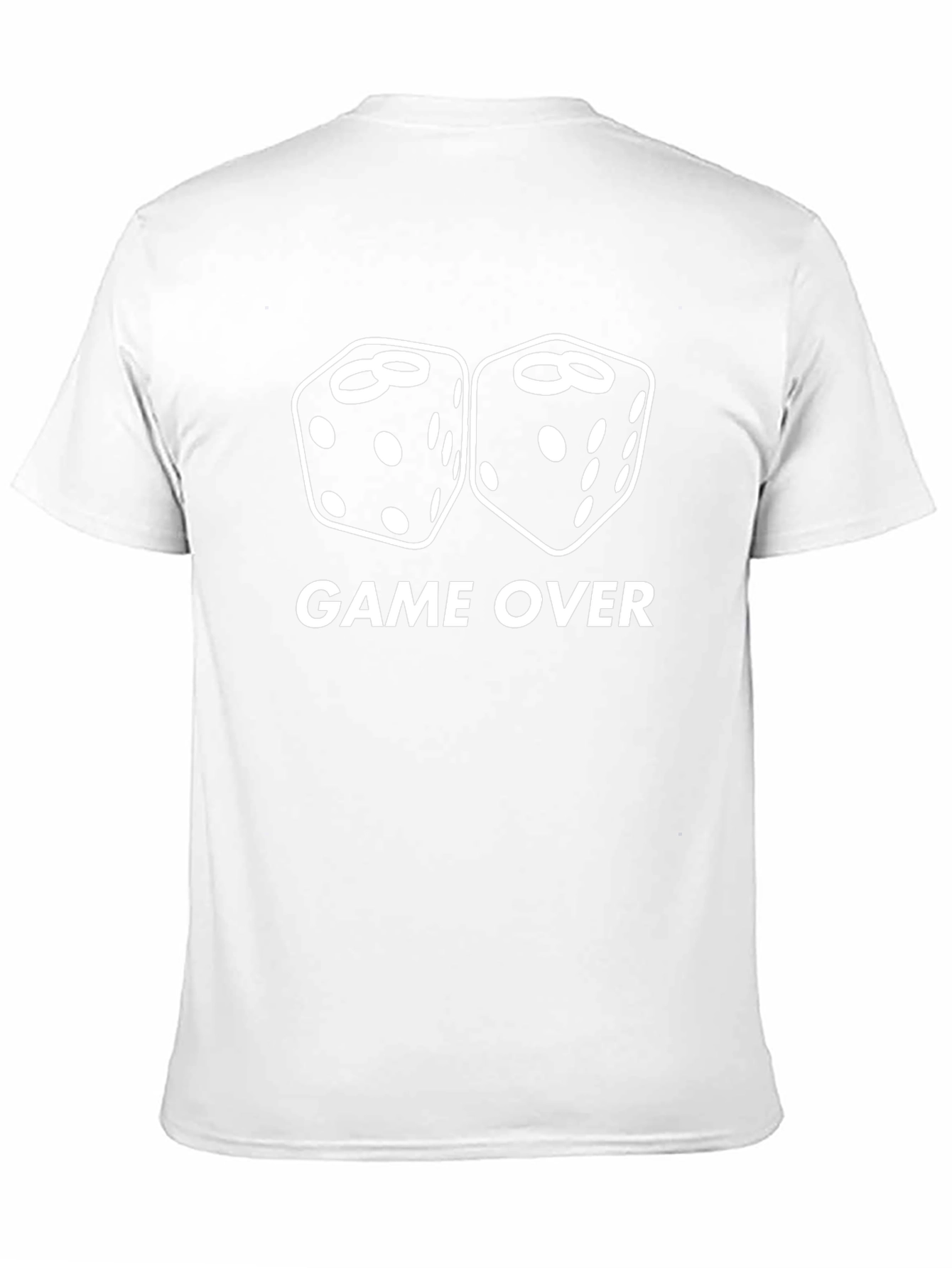 Game Over Dice Graphic T-Shirt - Casual Wear - 11