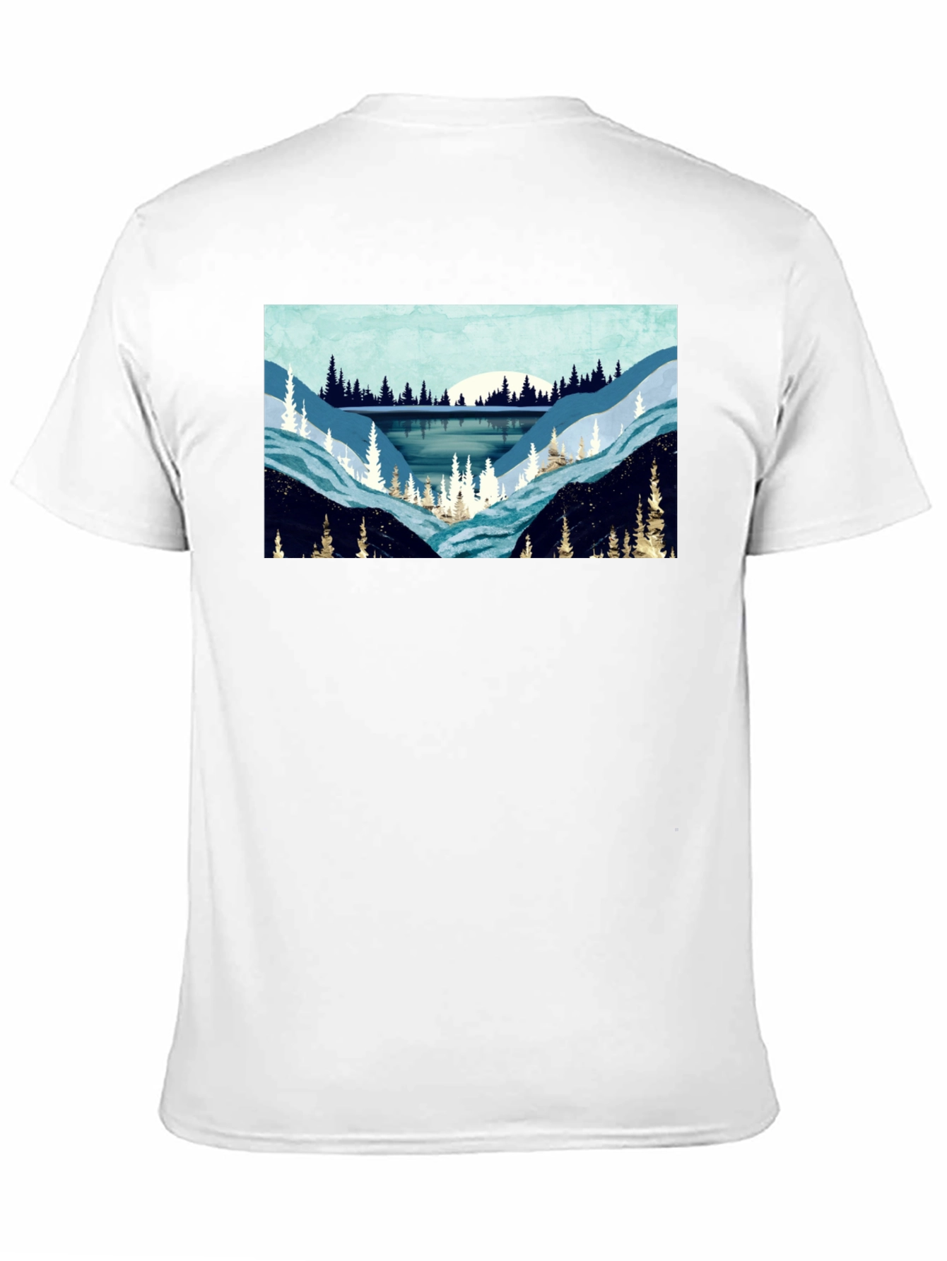 Black Nature Scene Graphic Tee - Black view 11