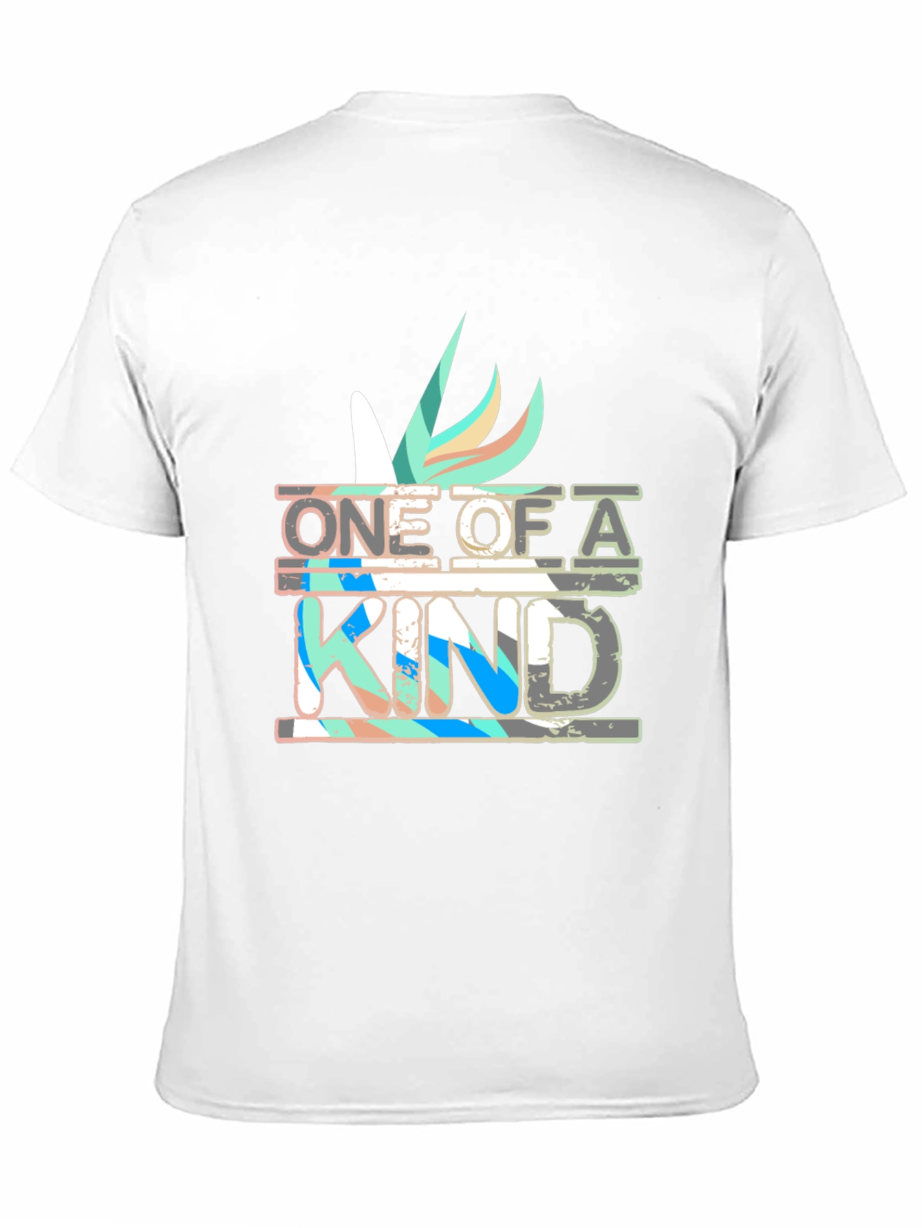 Black Unique Graphic Tee - One Of A Kind Design view 11