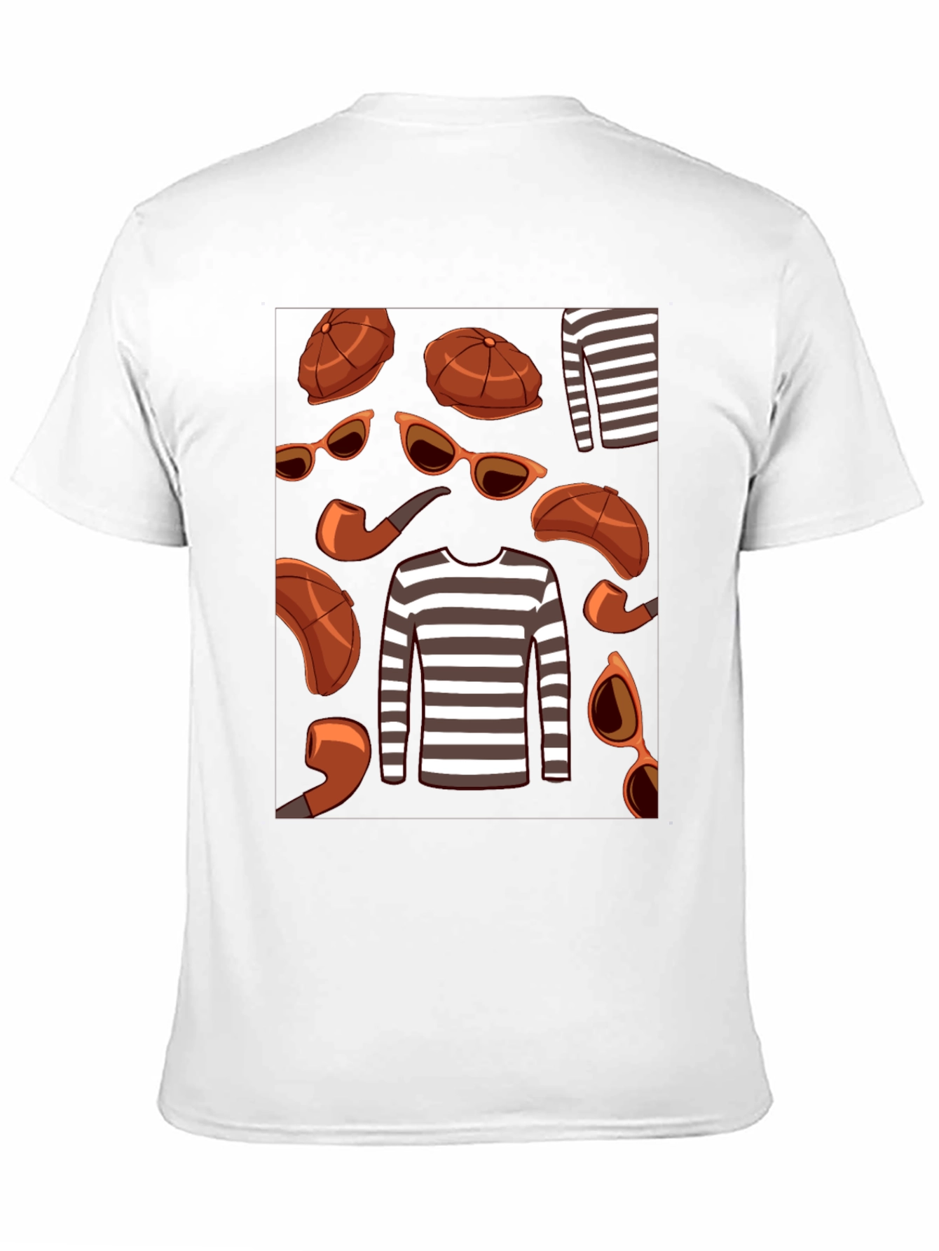 Black Detective Style Graphic T-Shirt view 11