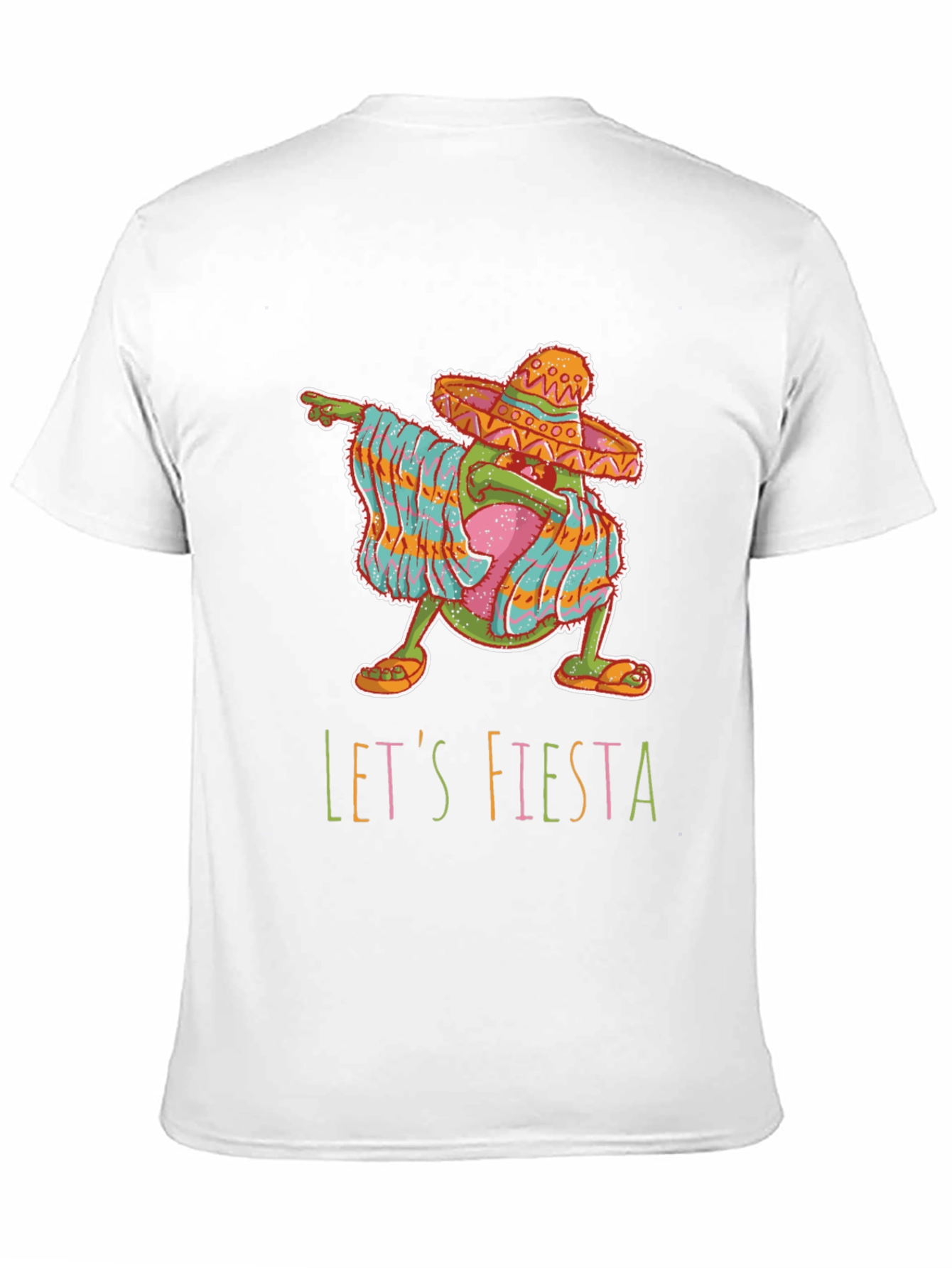 Black Let's Fiesta Avocado Graphic T-Shirt view 11