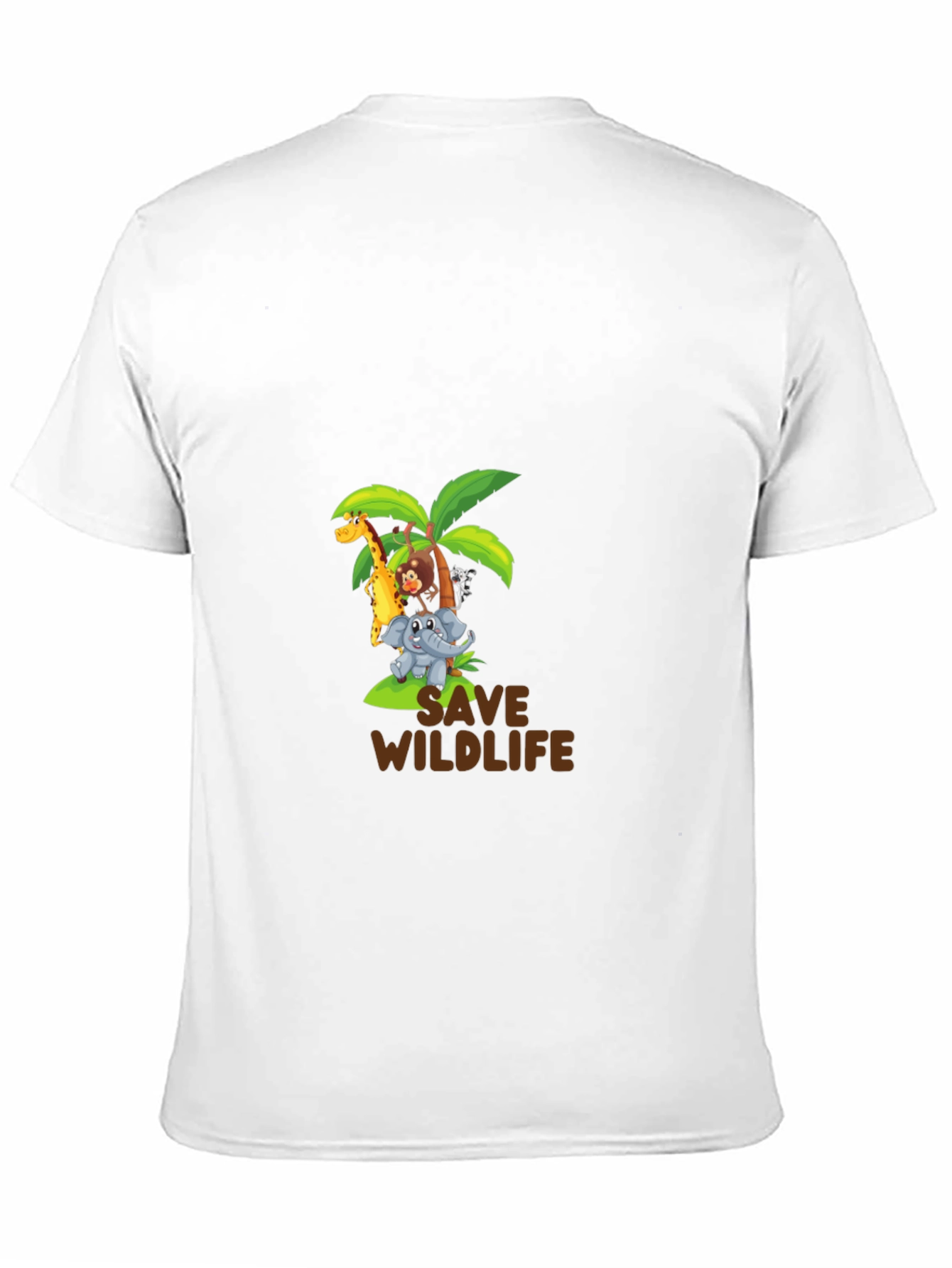 Black Save Wildlife Graphic Tee - Black Cotton Blend view 11