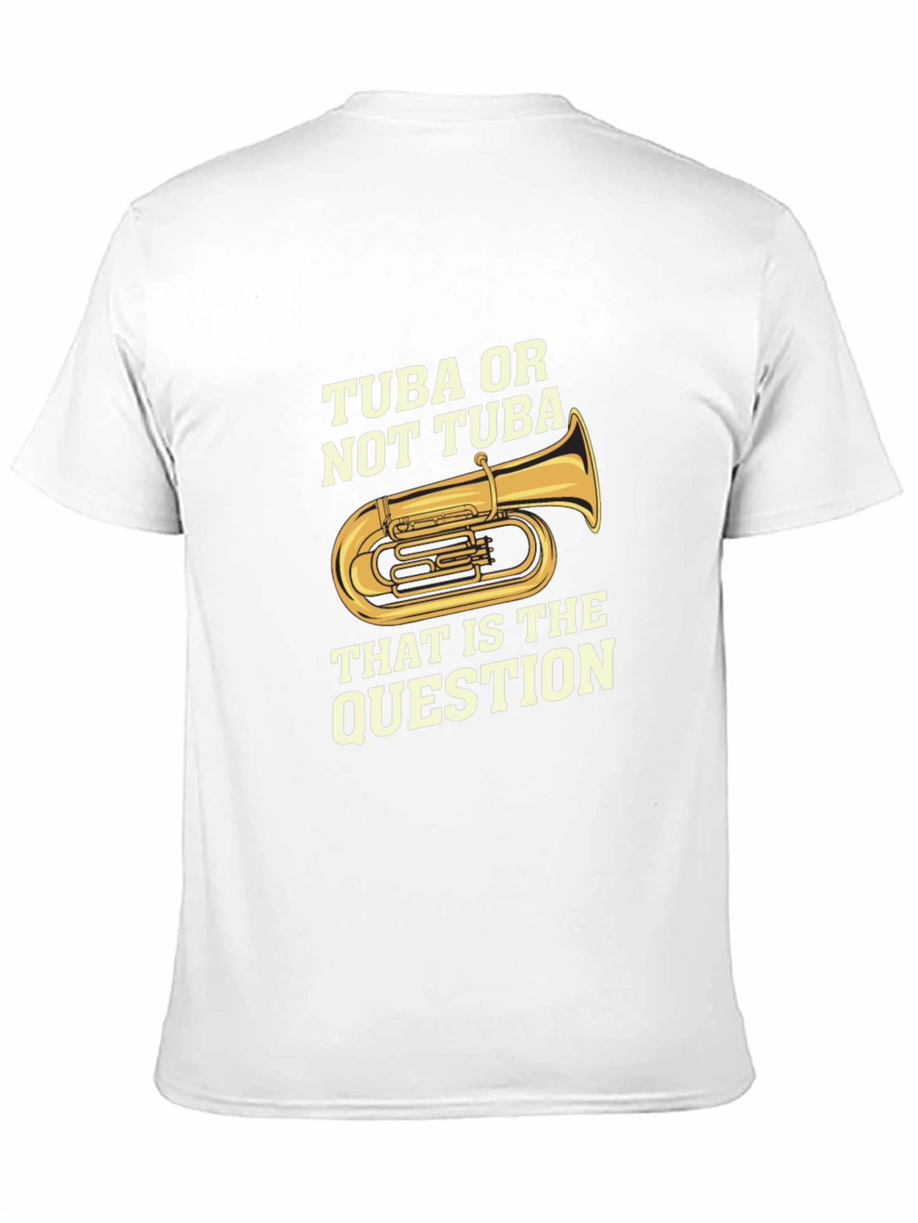Black Tuba or Not Tuba Funny Musician T-Shirt view 11
