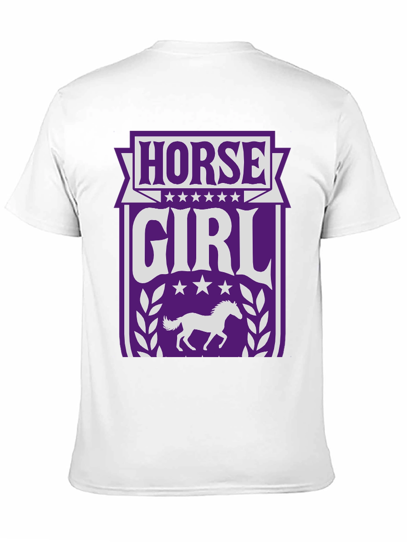 Black Horse Girl Graphic Tee - Equestrian T-Shirt view 11