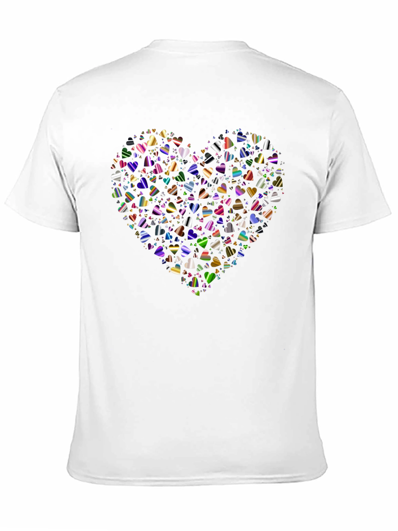 Black Heart of Hearts Black Graphic T-Shirt view 11