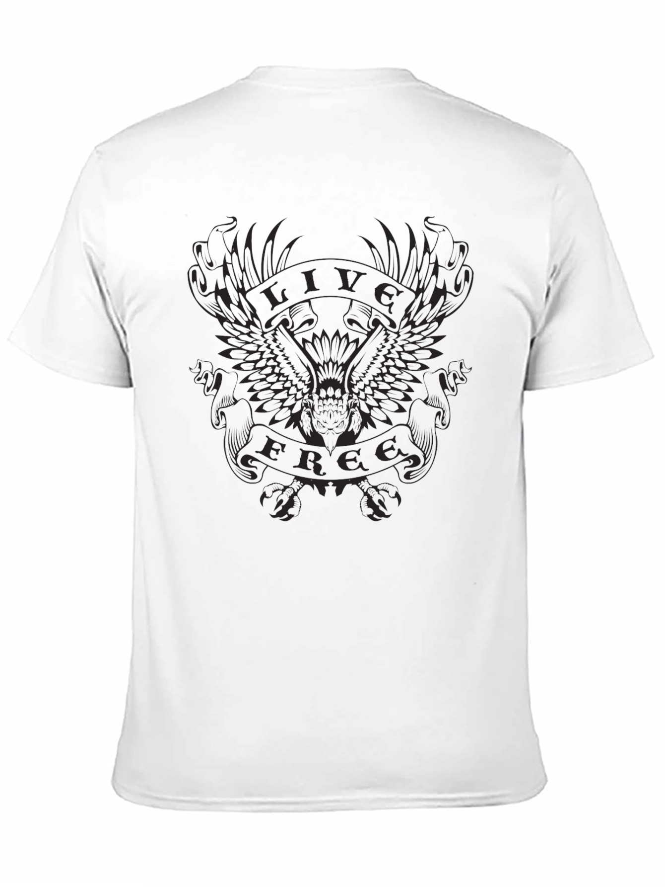 Black Live Free Graphic Tee - Black view 11