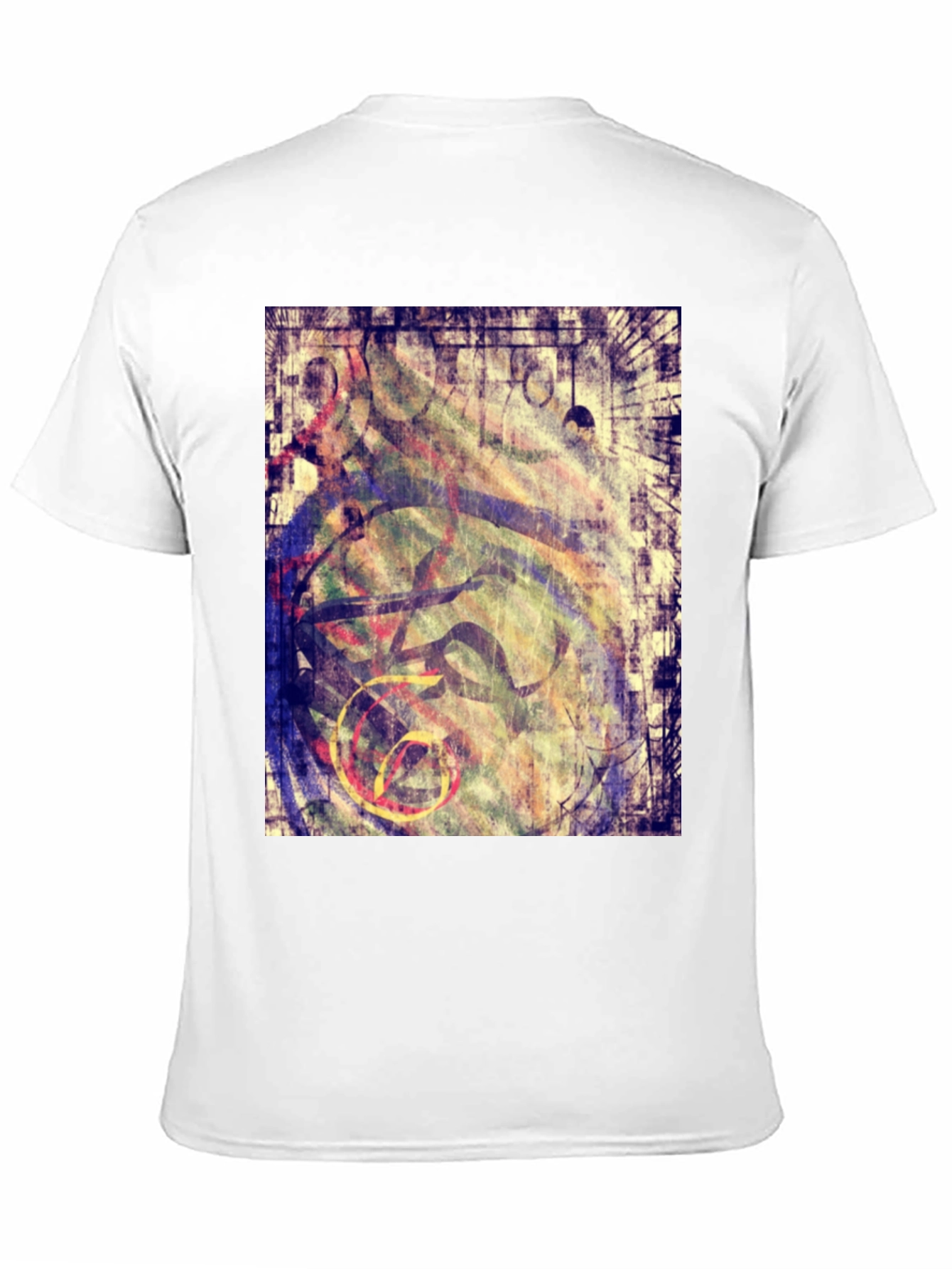 Black Abstract Graphic Print Black T-Shirt view 11