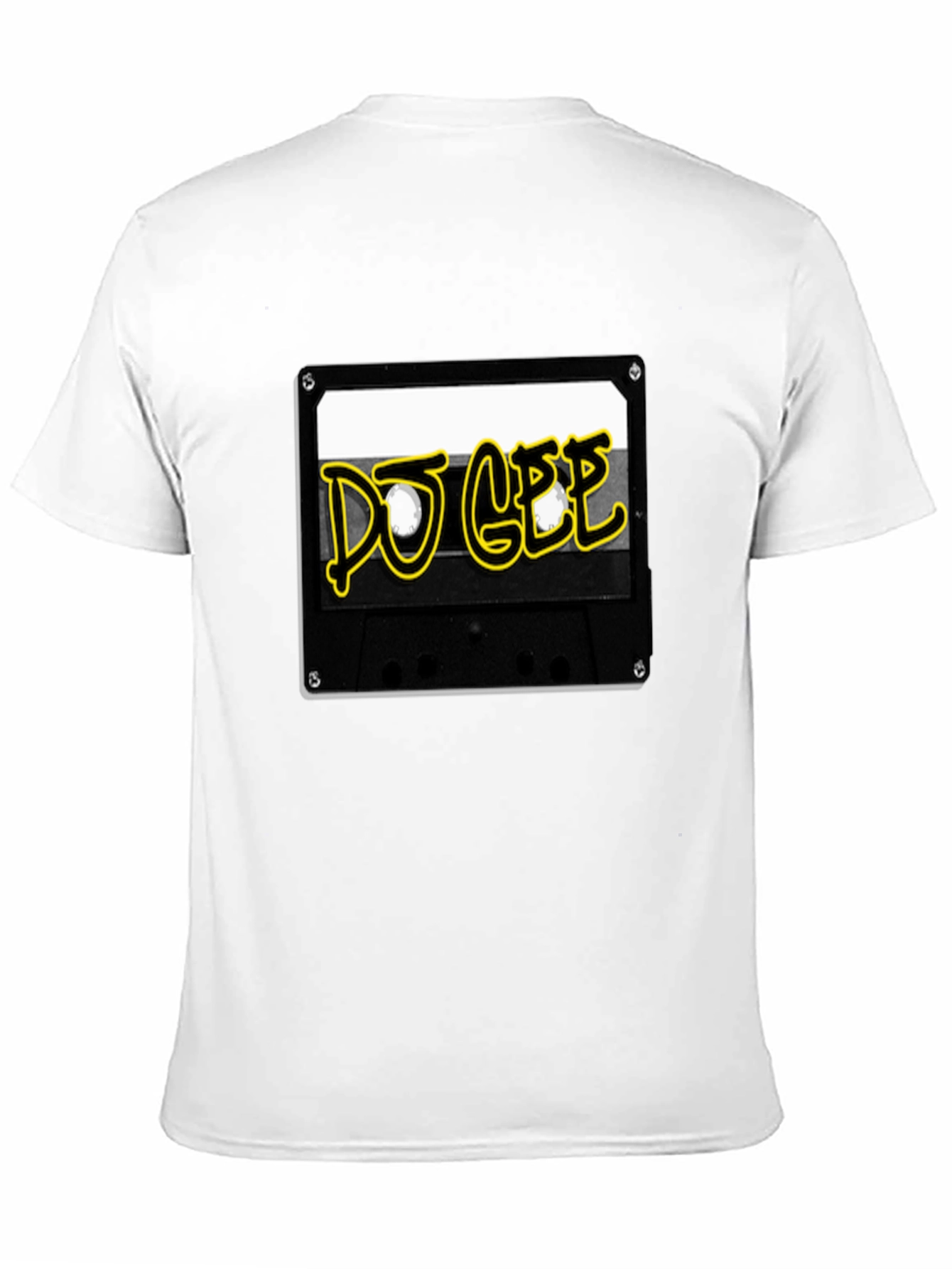 Black DJ GEE Cassette Tape Black T-Shirt view 11
