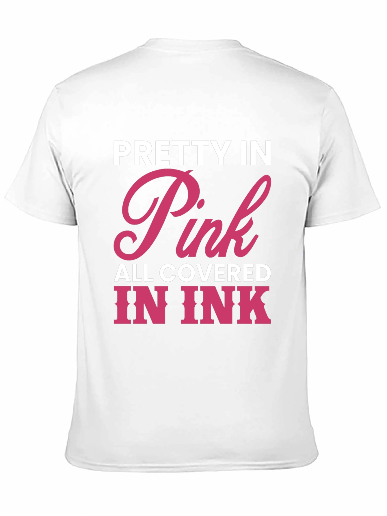 Black Pretty In Pink Tattoo Lover Tee view 11