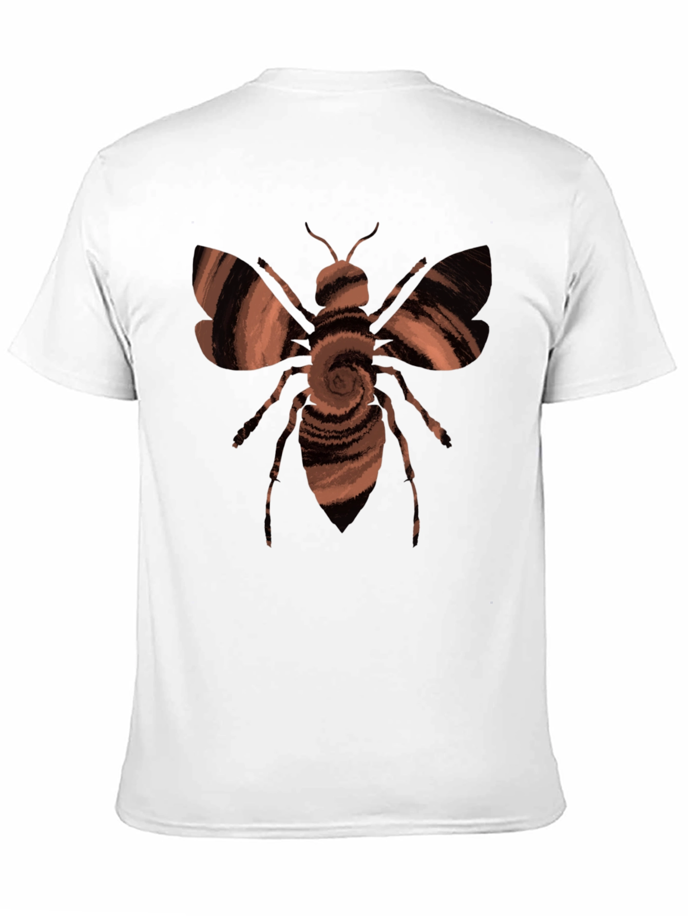 Black Swirl Bee Graphic T-Shirt view 11