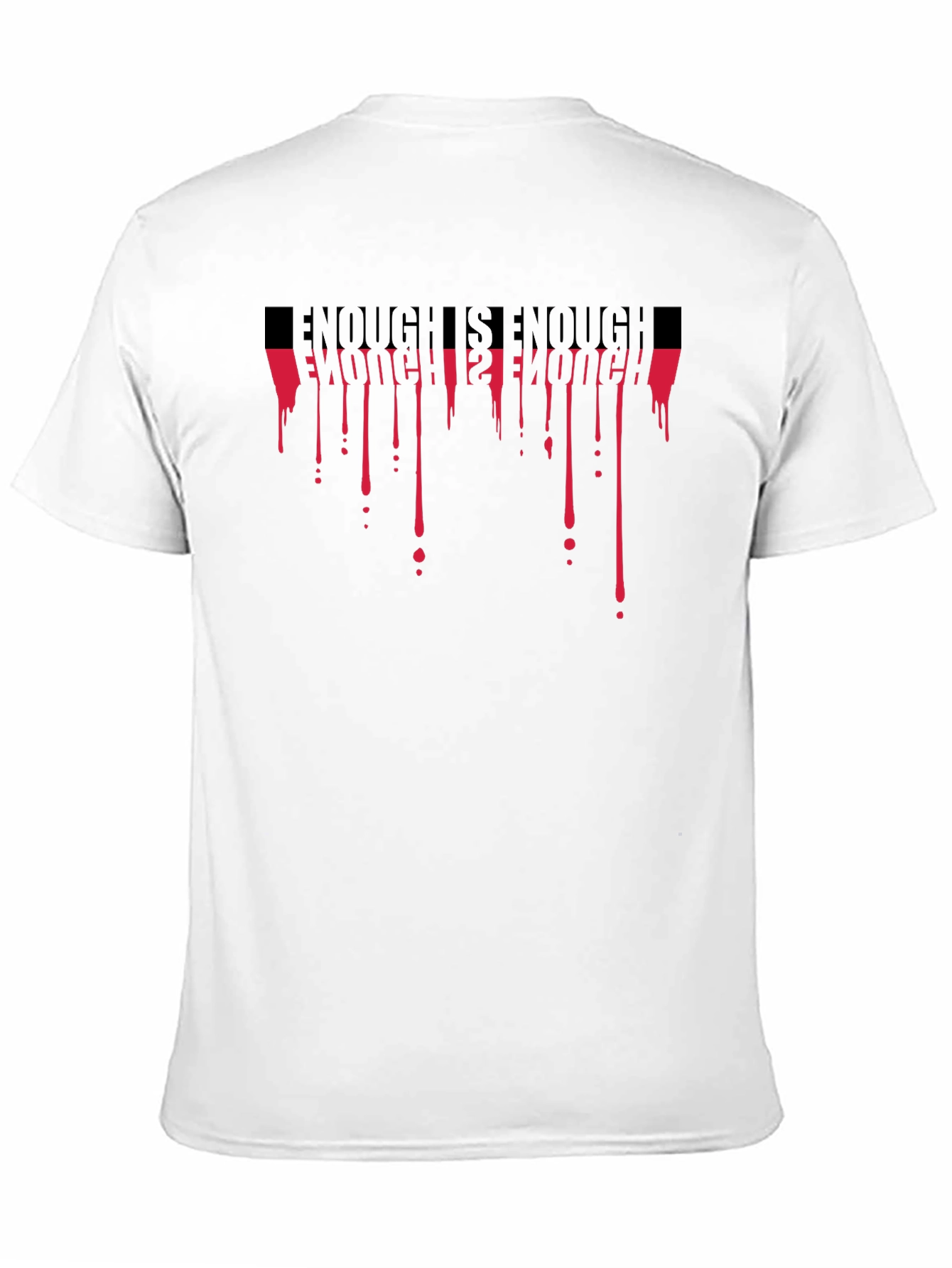 Black Enough is Enough Graphic Tee - Black Cotton Blend view 11
