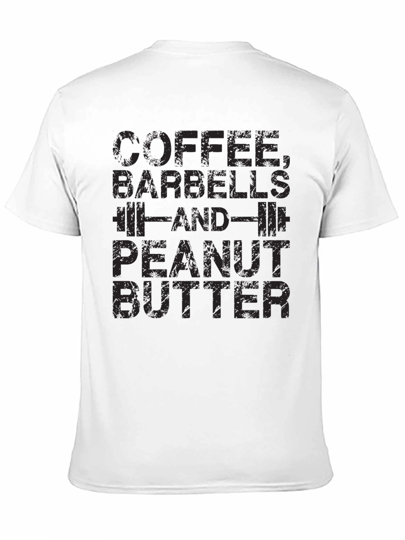 Coffee Barbells Peanut Butter Black T-Shirt - 11