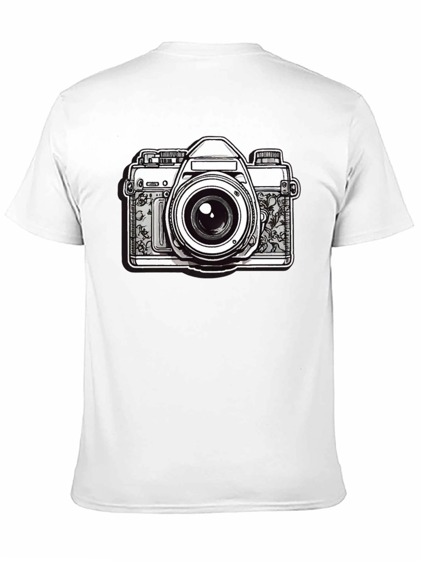 Black Vintage Camera Graphic T-Shirt - Black view 11