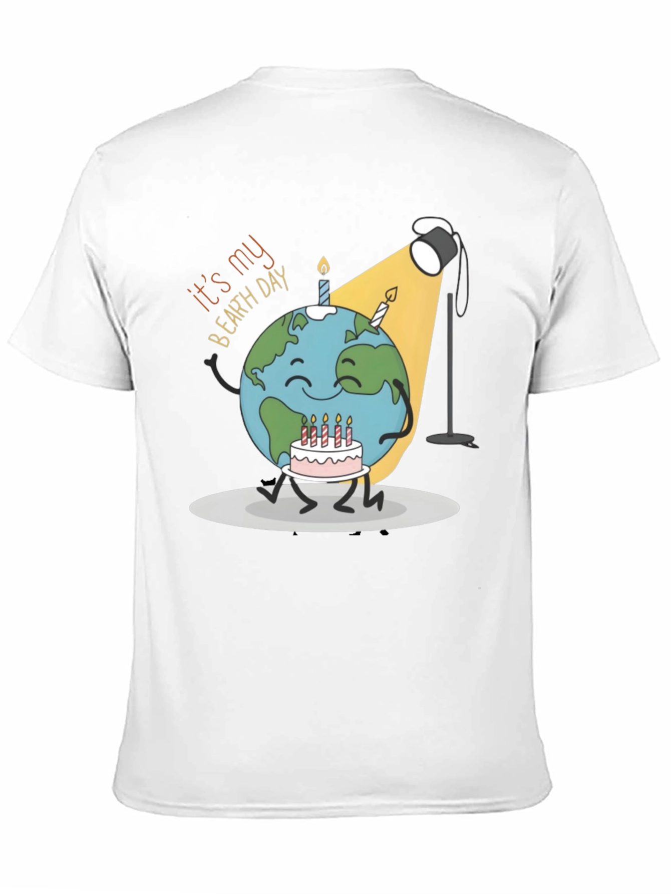 Black Earth Day Birthday Graphic T-Shirt view 11