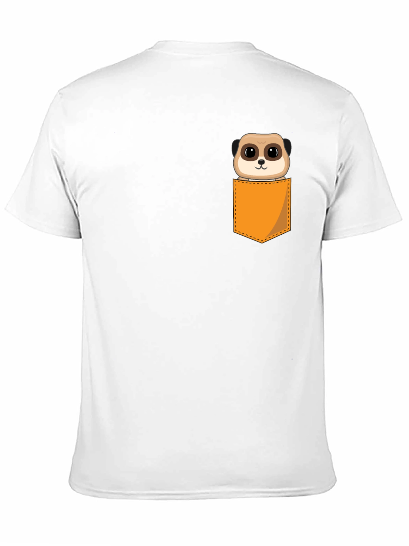 Black Meerkat Pocket T-Shirt - Novelty Cute Animal Tee view 11