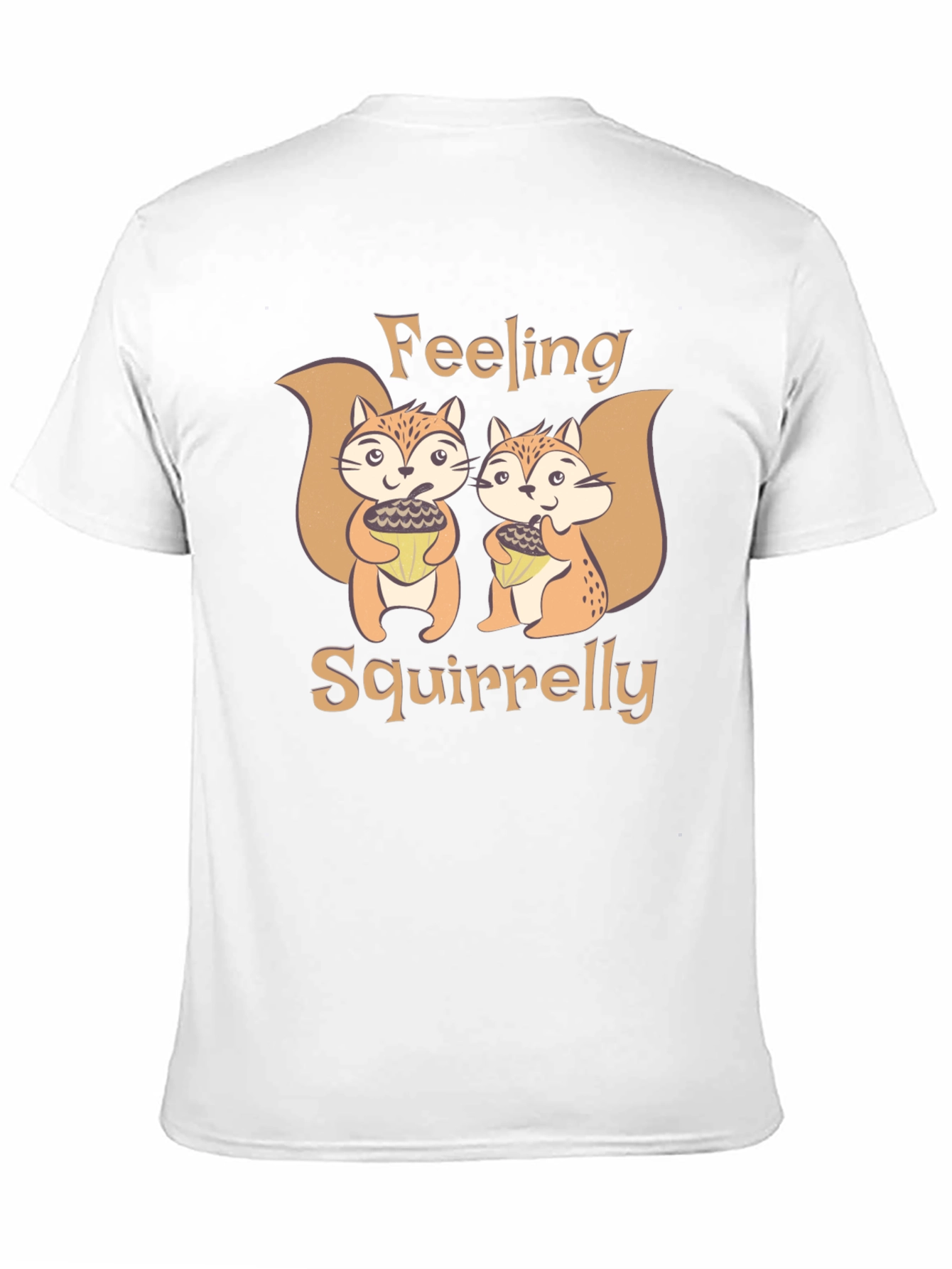 Black Feeling Squirrelly Graphic T-Shirt - Fun Novelty Tee view 11