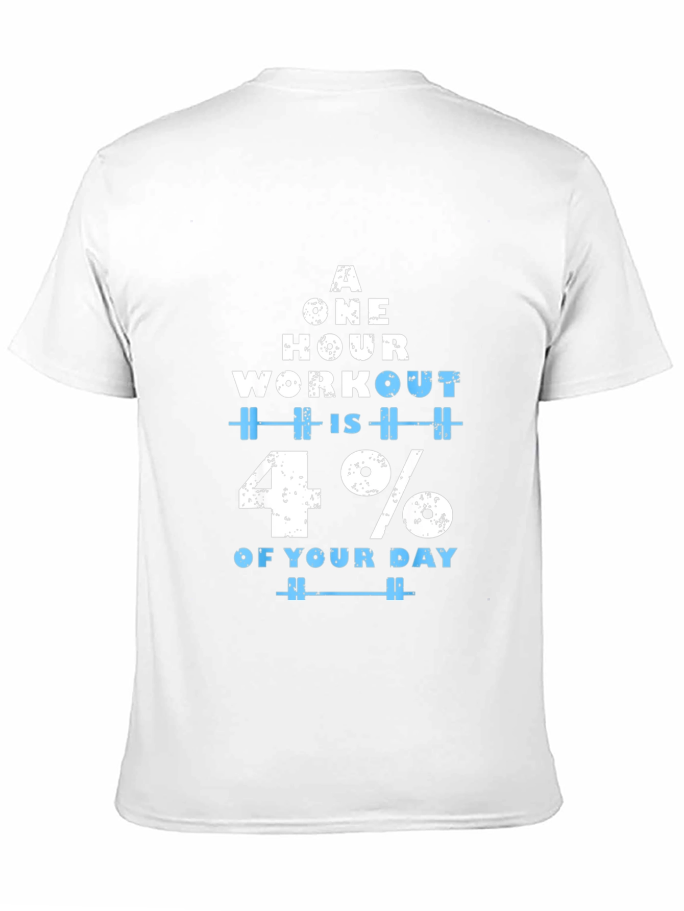 Black Workout Motivation T-Shirt - 4% of Your Day view 11