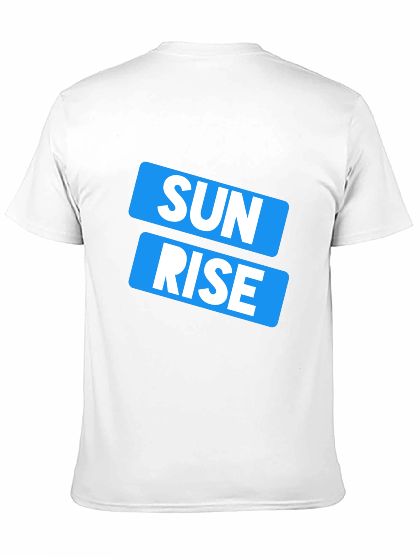 Black Sunrise Graphic Print Crew Neck Men's T-Shirt view 11