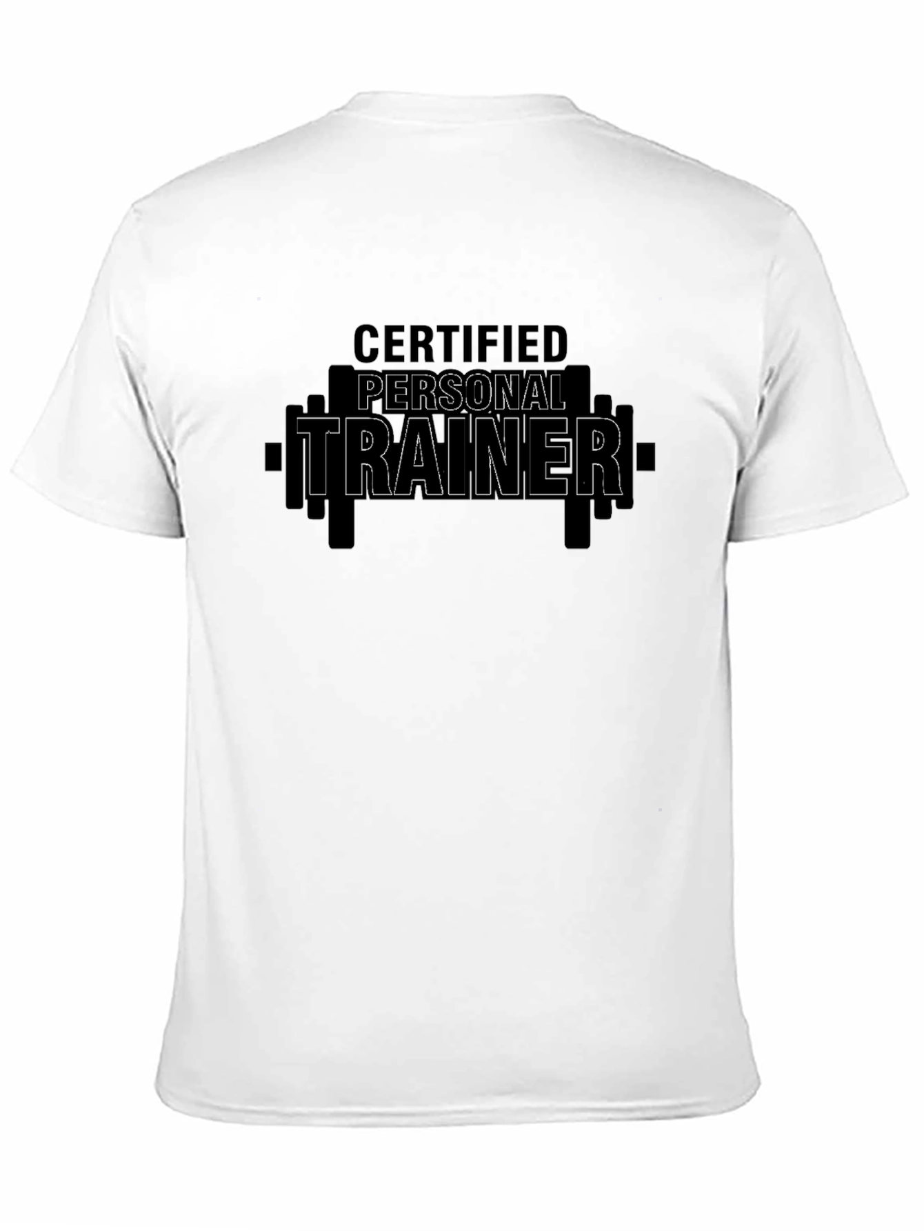 Black Certified Personal Trainer Black T-Shirt view 11