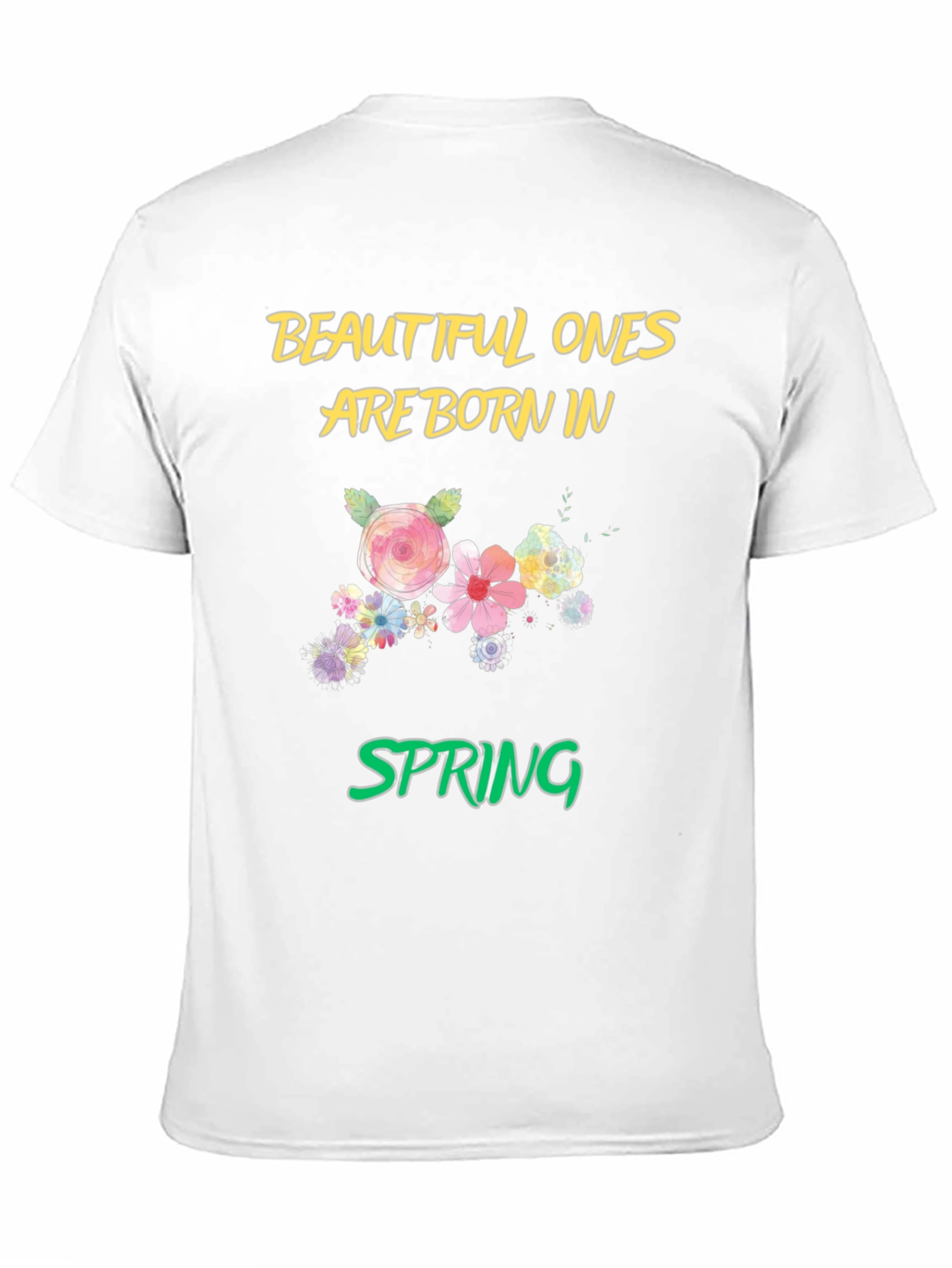 Black Beautiful Ones Born in Spring T-Shirt view 11
