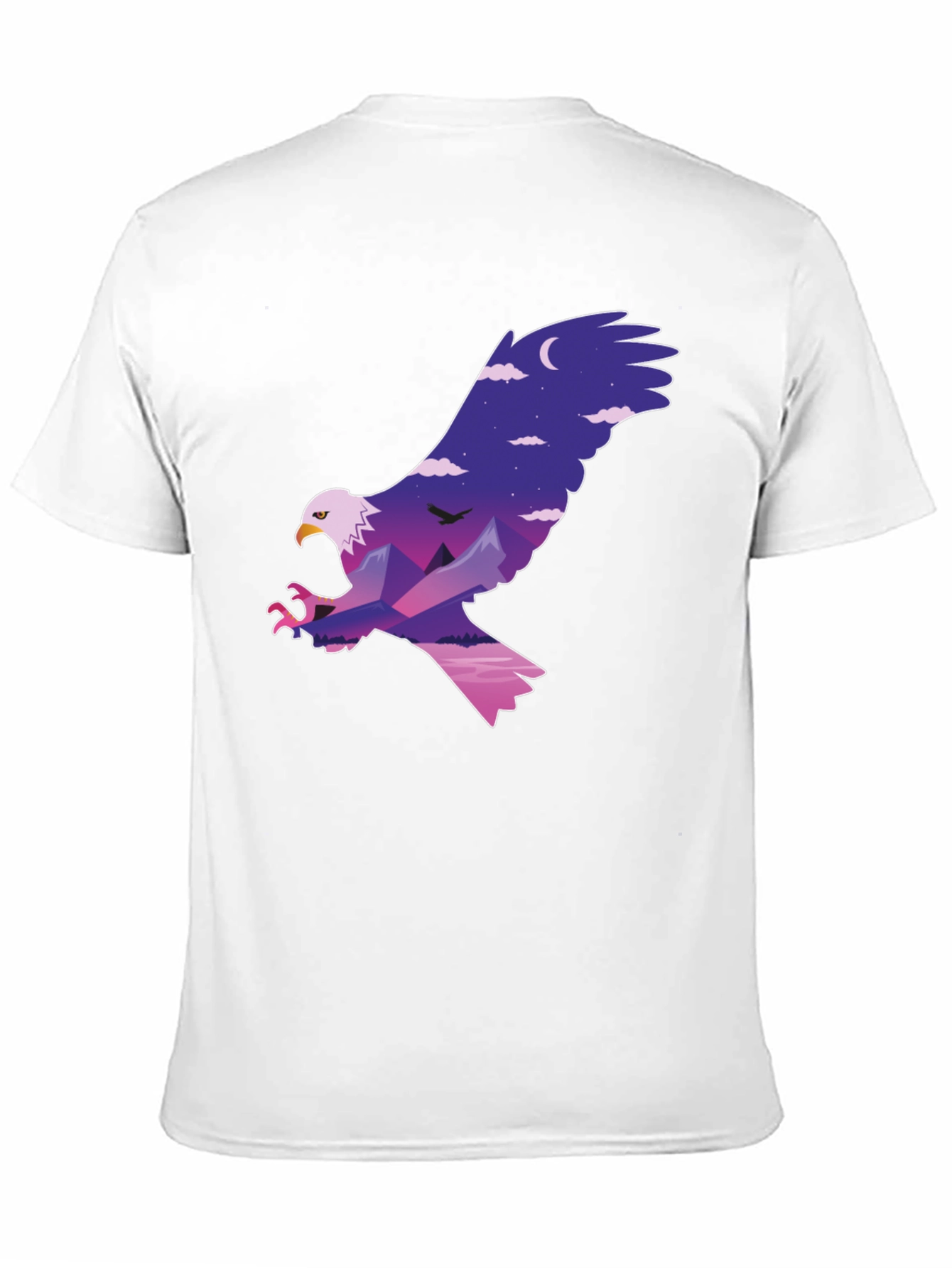 Black Eagle Mountainscape Graphic T-Shirt view 11