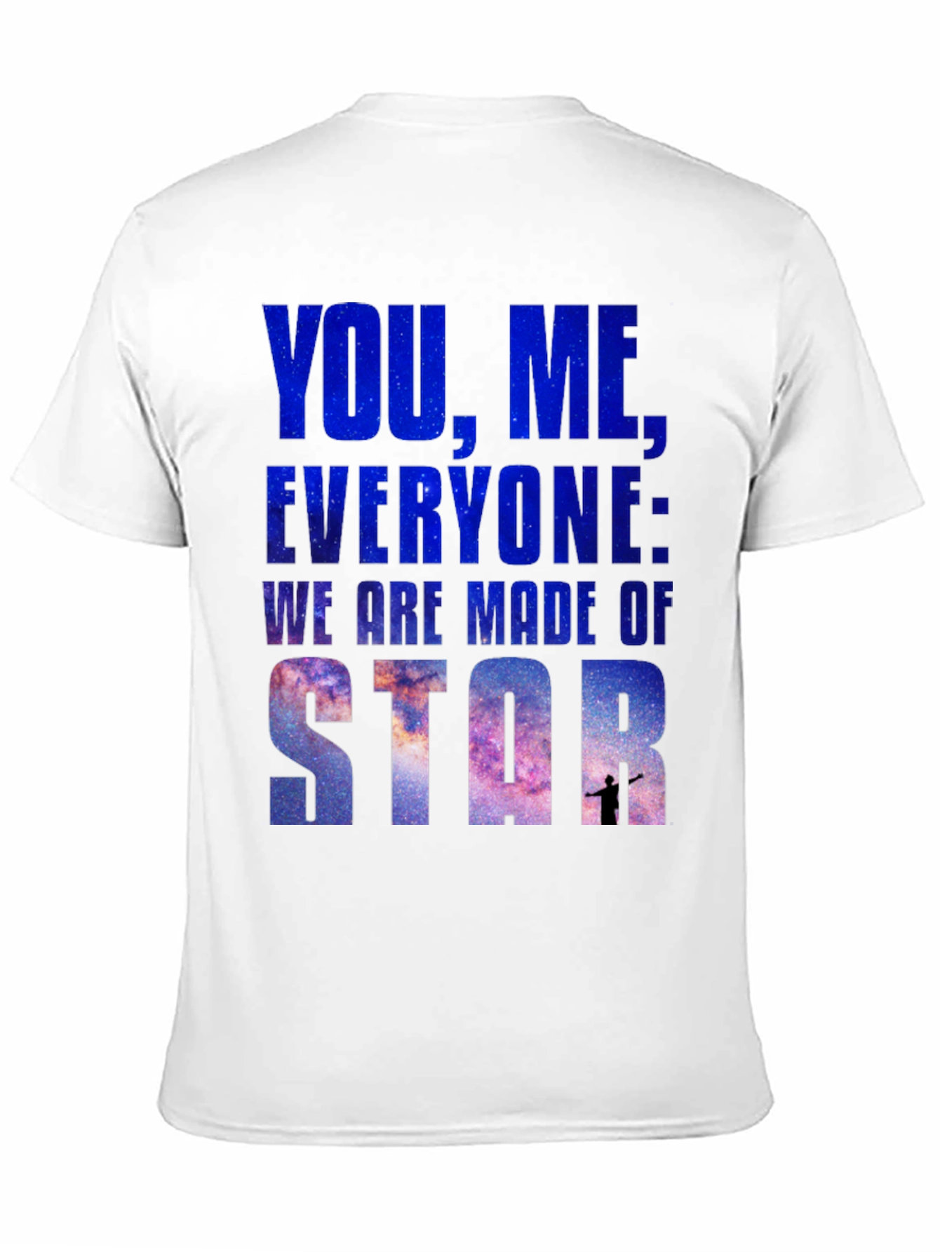 Black Cosmic T-Shirt: You, Me, Everyone - Star Stuff Tee view 11