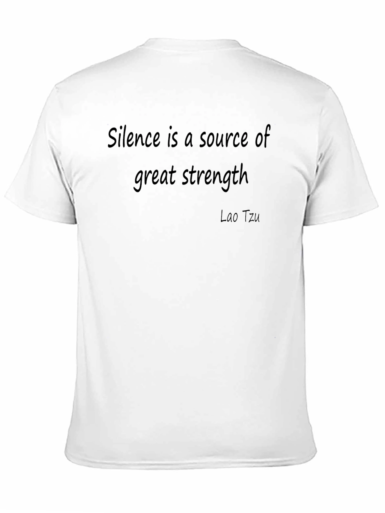 Black Silence Strength T-Shirt: Inspiring Lao Tzu Quote view 11