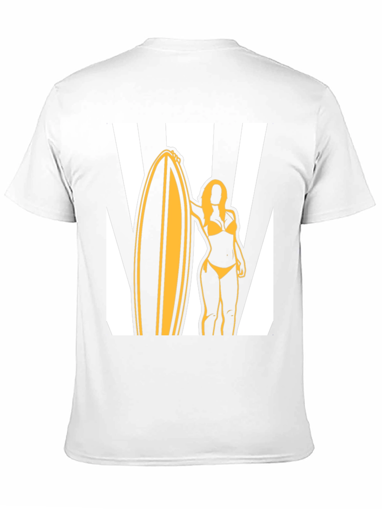 Black Surfer Girl Graphic Tee - Black Cotton T-Shirt view 11