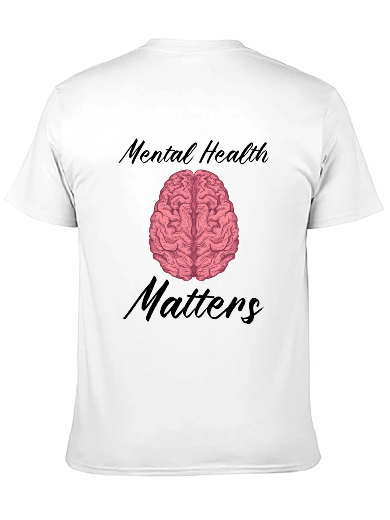 Black Mental Health Matters T-Shirt Brain Graphic view 11