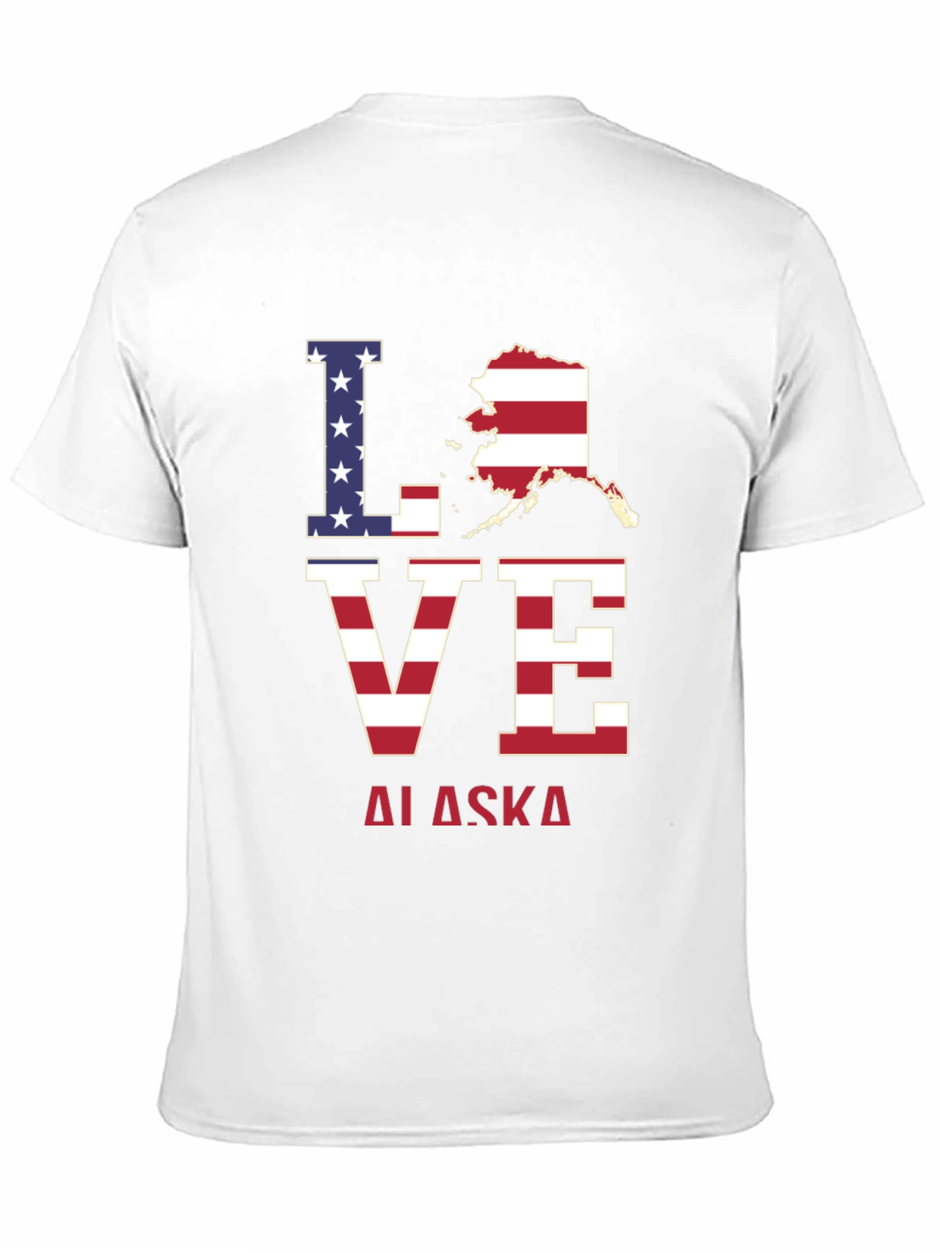 Black Love Alaska Patriotic T-Shirt view 11
