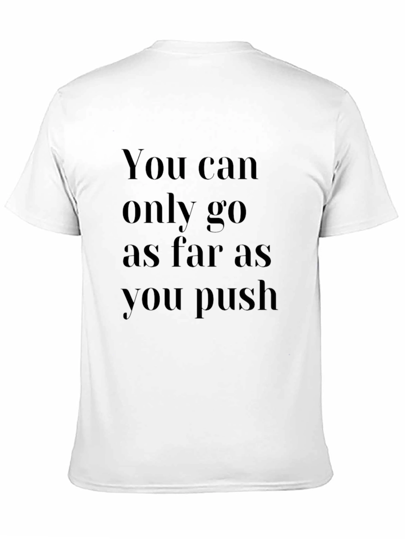 Black Motivational Black T-Shirt: Push Your Limits view 11