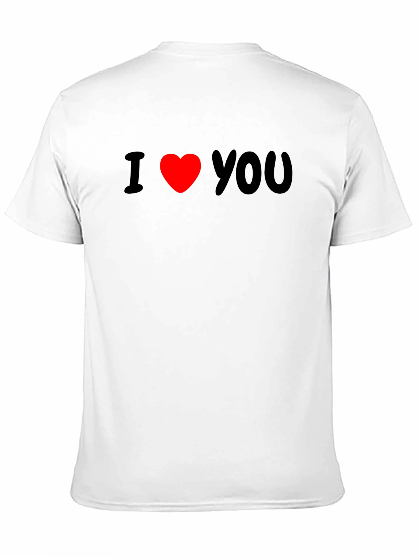 Black I Heart You Graphic T-Shirt - Black, Casual Wear view 11