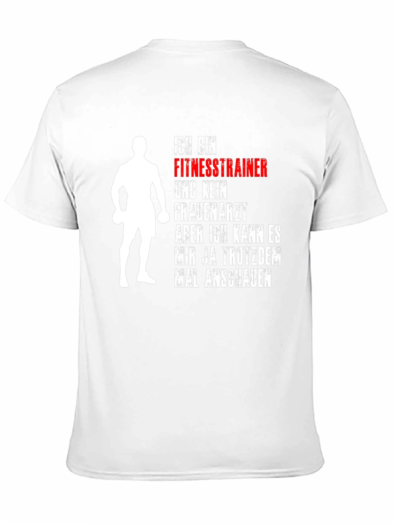 Black Fitness Trainer Graphic Tee - Funny Gym Workout Shirt view 11