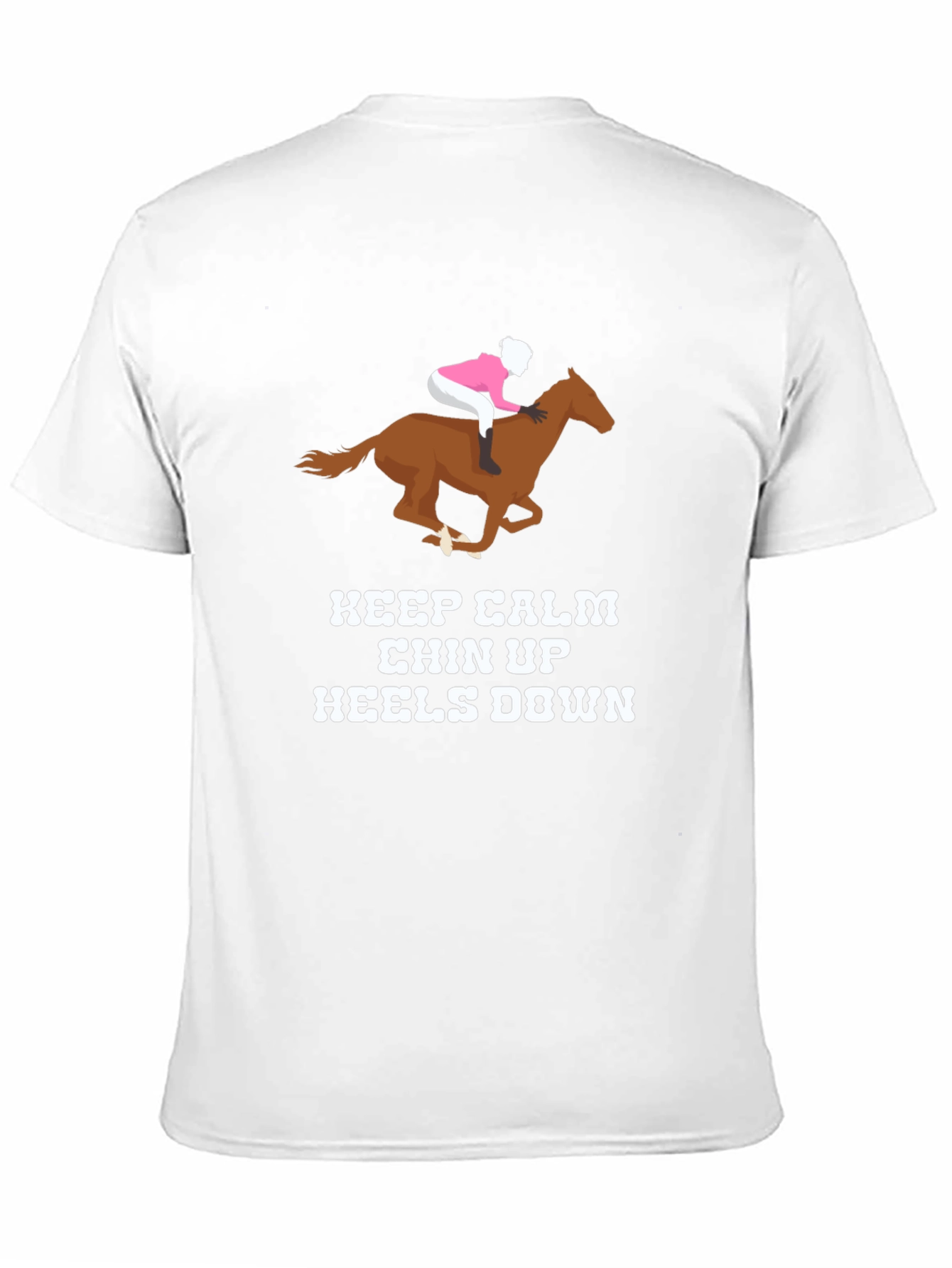Black Keep Calm Horse Riding T-Shirt view 11