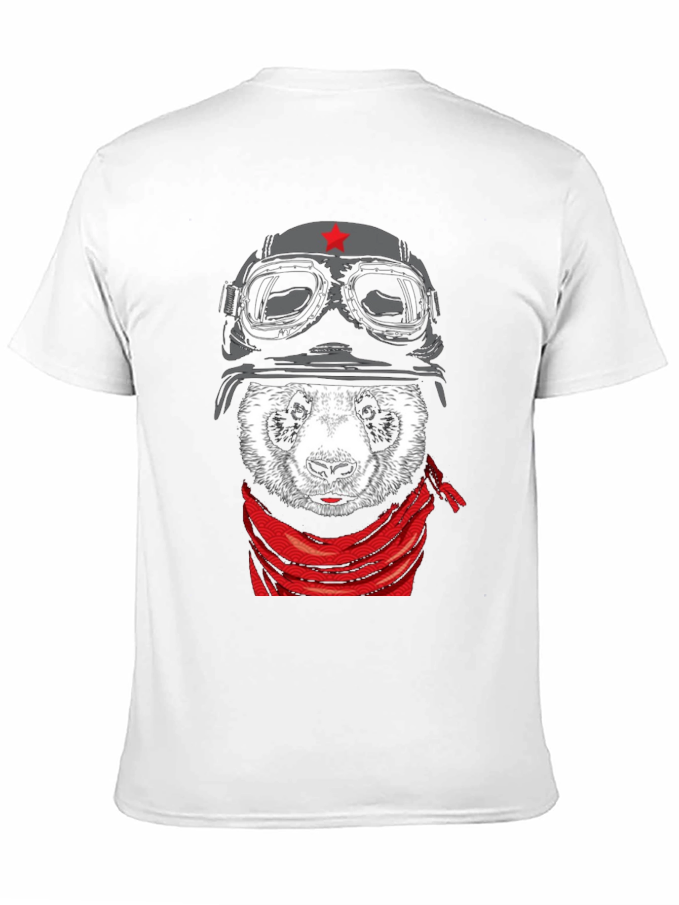 Black Panda Aviator T-Shirt - Unique Graphic Tee view 11