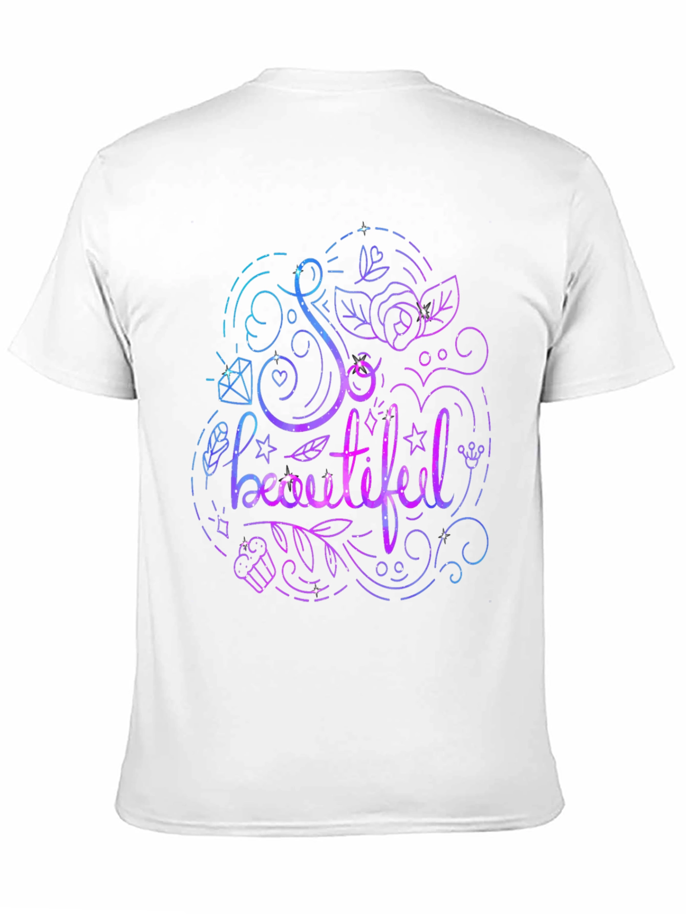 Black So Beautiful Graphic Print Black T-Shirt view 11