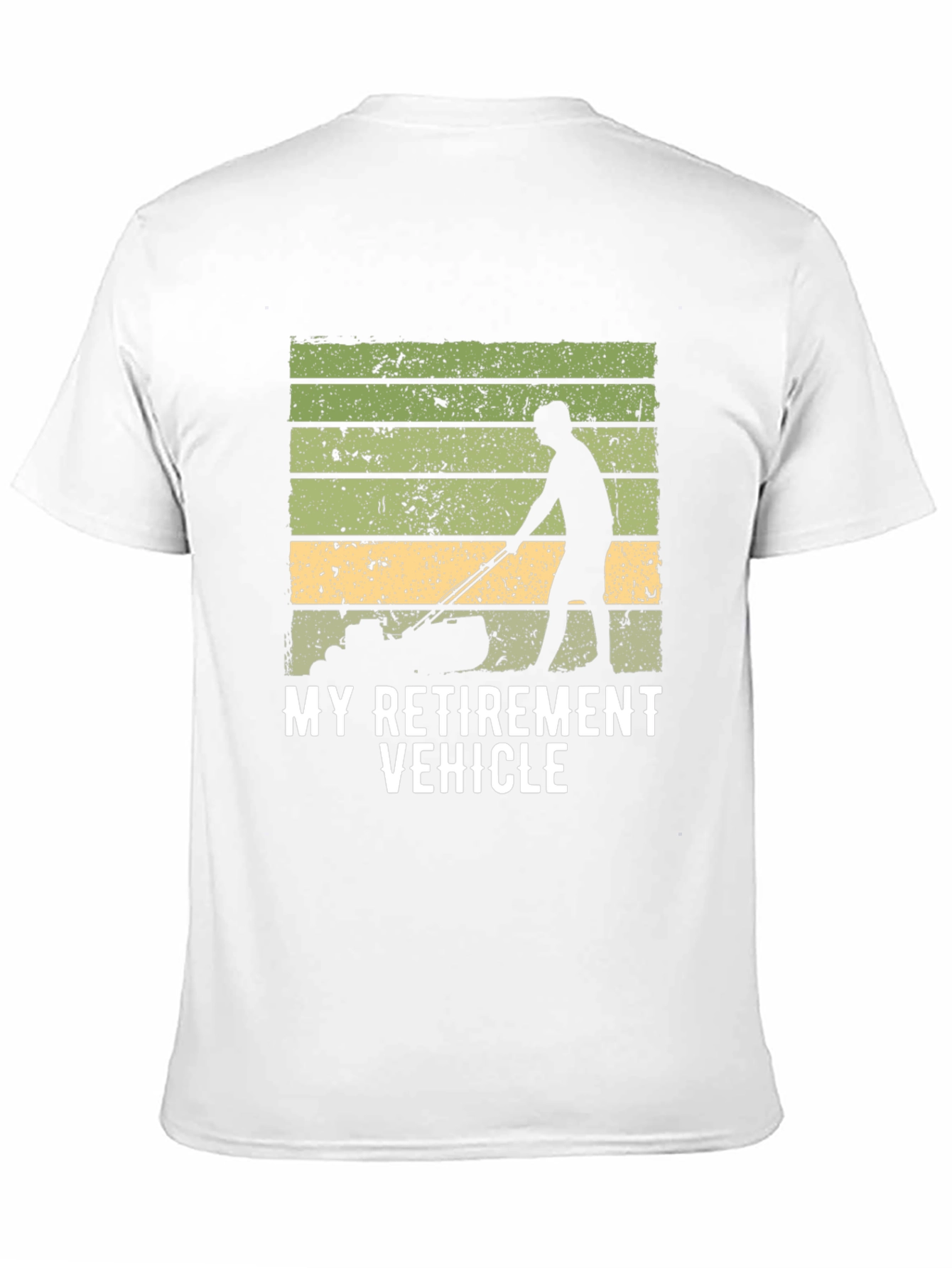 Black My Retirement Vehicle T-Shirt - Lawn Mower view 11