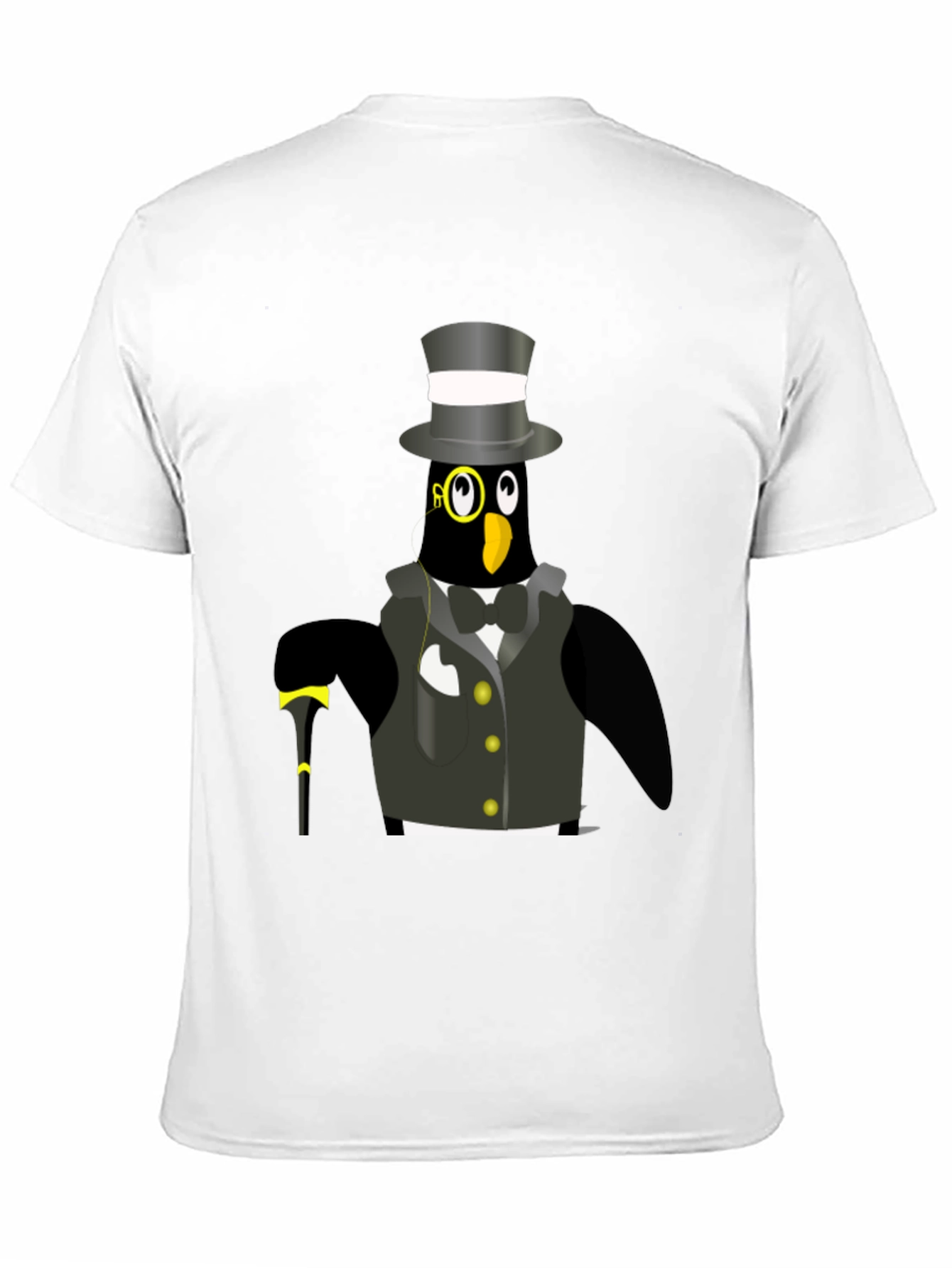 Black Penguin Tuxedo T-Shirt - Dapper Bird Tee view 11