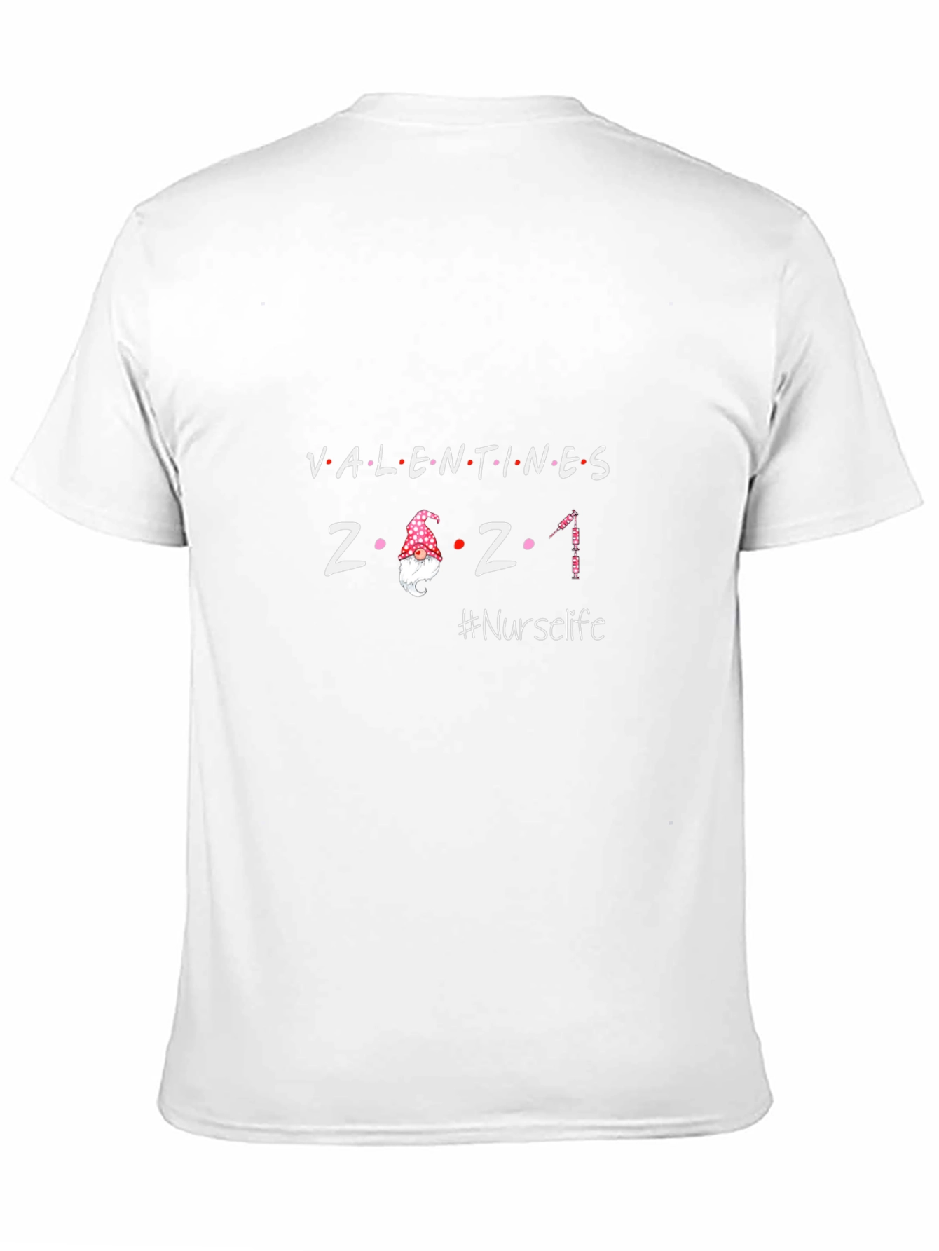 Black Valentines 2021 Nurse Life T-Shirt view 11