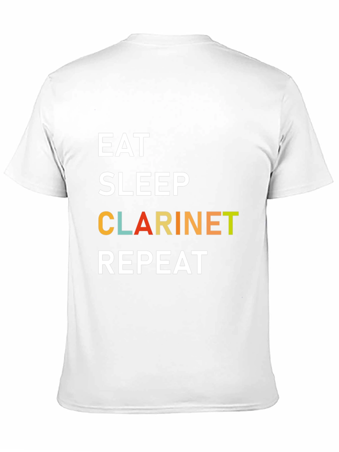 Black Eat Sleep Clarinet Repeat T-Shirt view 11