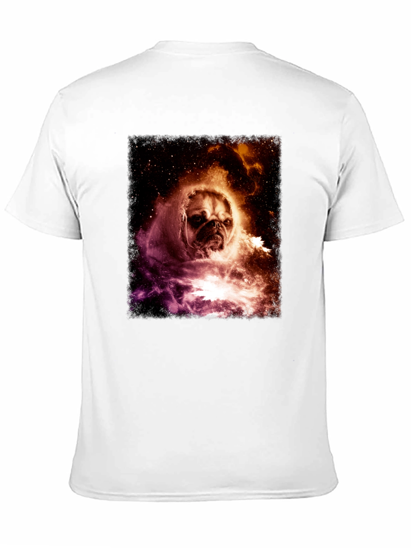 Black Cosmic Pug Graphic Tee - Black view 11