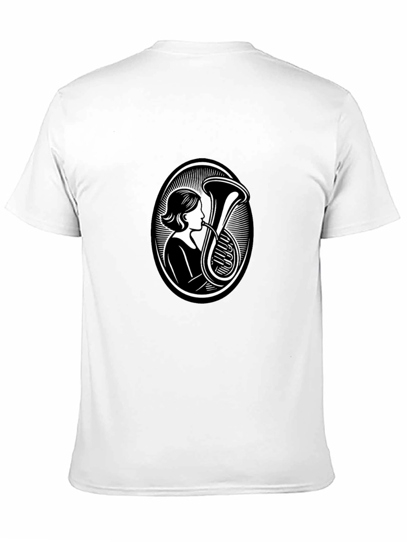 Black Tuba Player Black T-Shirt - Music Lover Apparel view 11