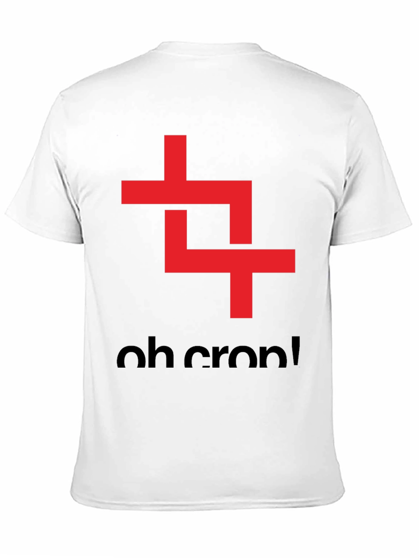 Black Oh Crop! Graphic Tee - Black Cotton T-Shirt view 11