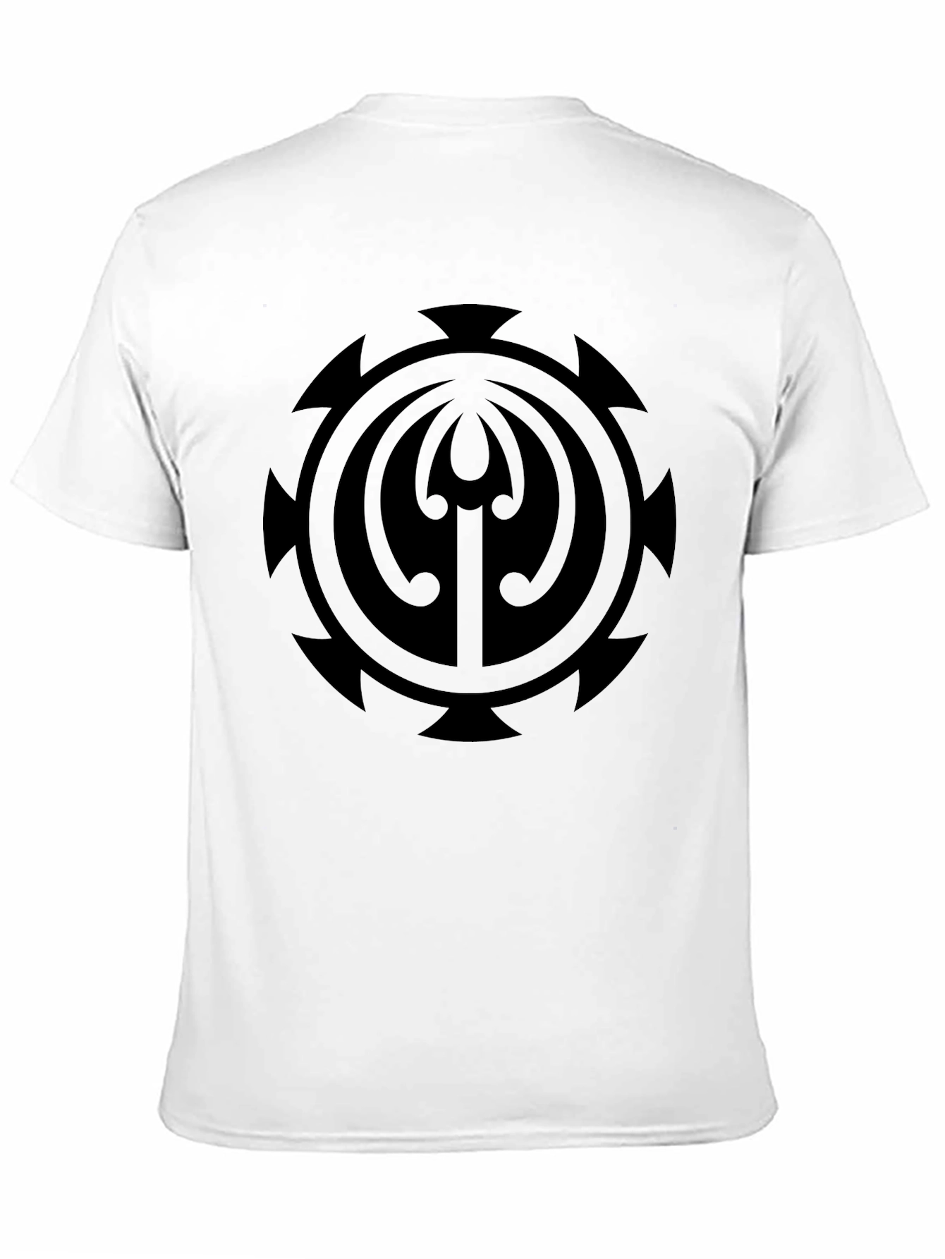 Black Symbol Graphic Black Crew Neck T-Shirt view 11