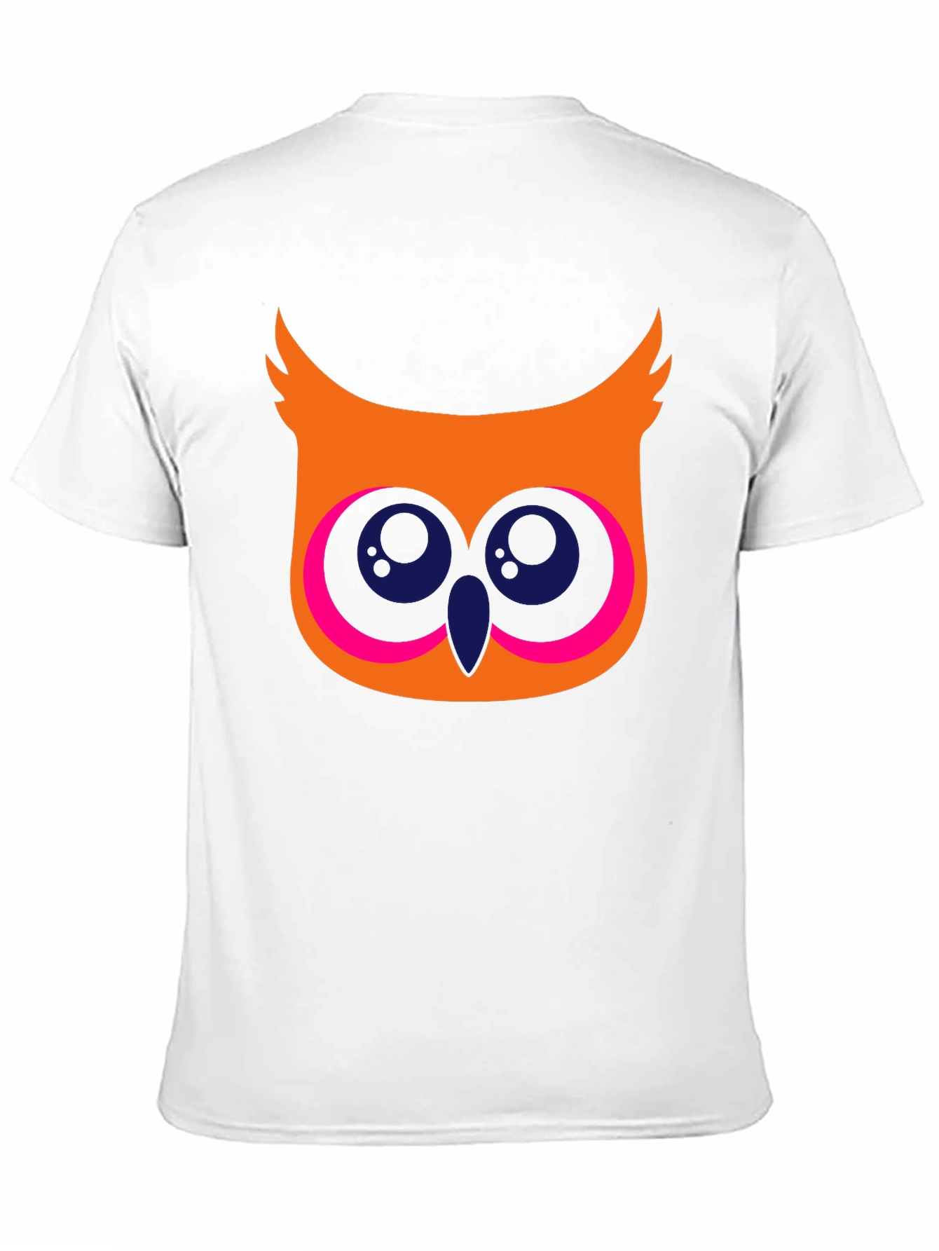 Black Cool Owl Graphic T-Shirt - Black Cotton Tee view 11