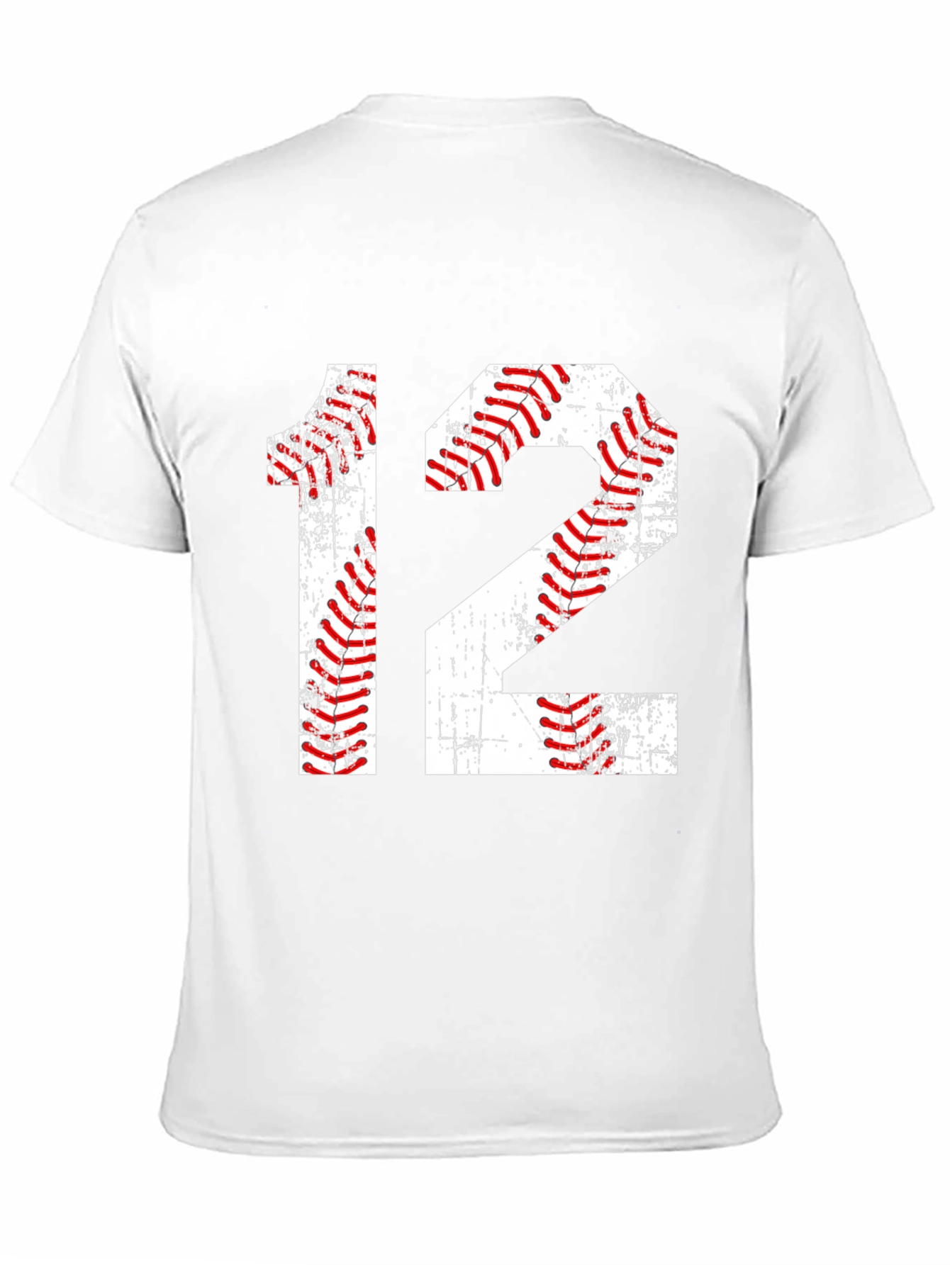 Black Baseball Number 12 T-Shirt view 11