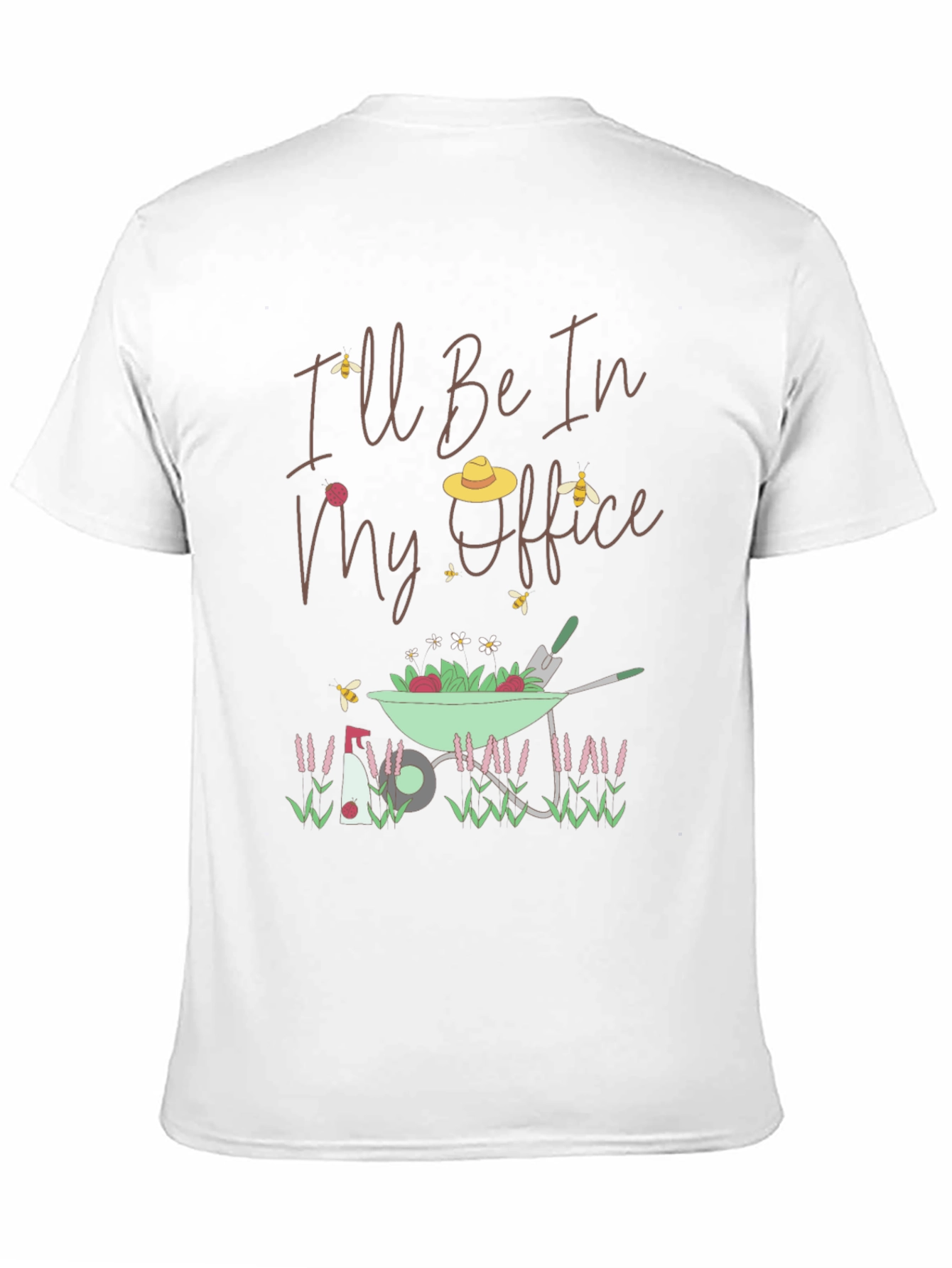 Black Gardening T-Shirt: I'll Be In My Office view 11