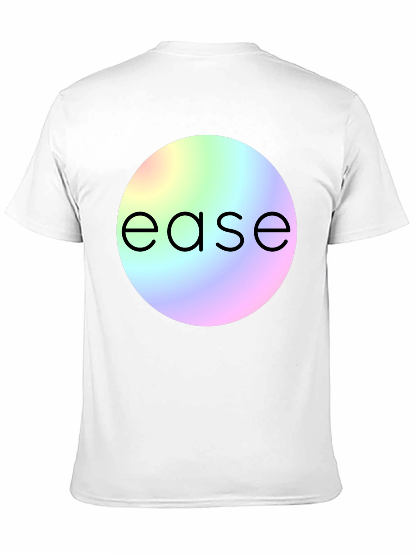 Black Ease Rainbow Circle Graphic T-Shirt view 11
